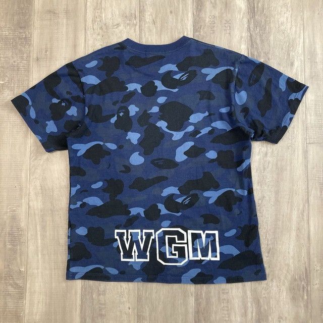 Bape BAPE WGM Shark T-shirt Blue camo a bathing ape Size US M / EU 48-50 / 2 - 4 Thumbnail