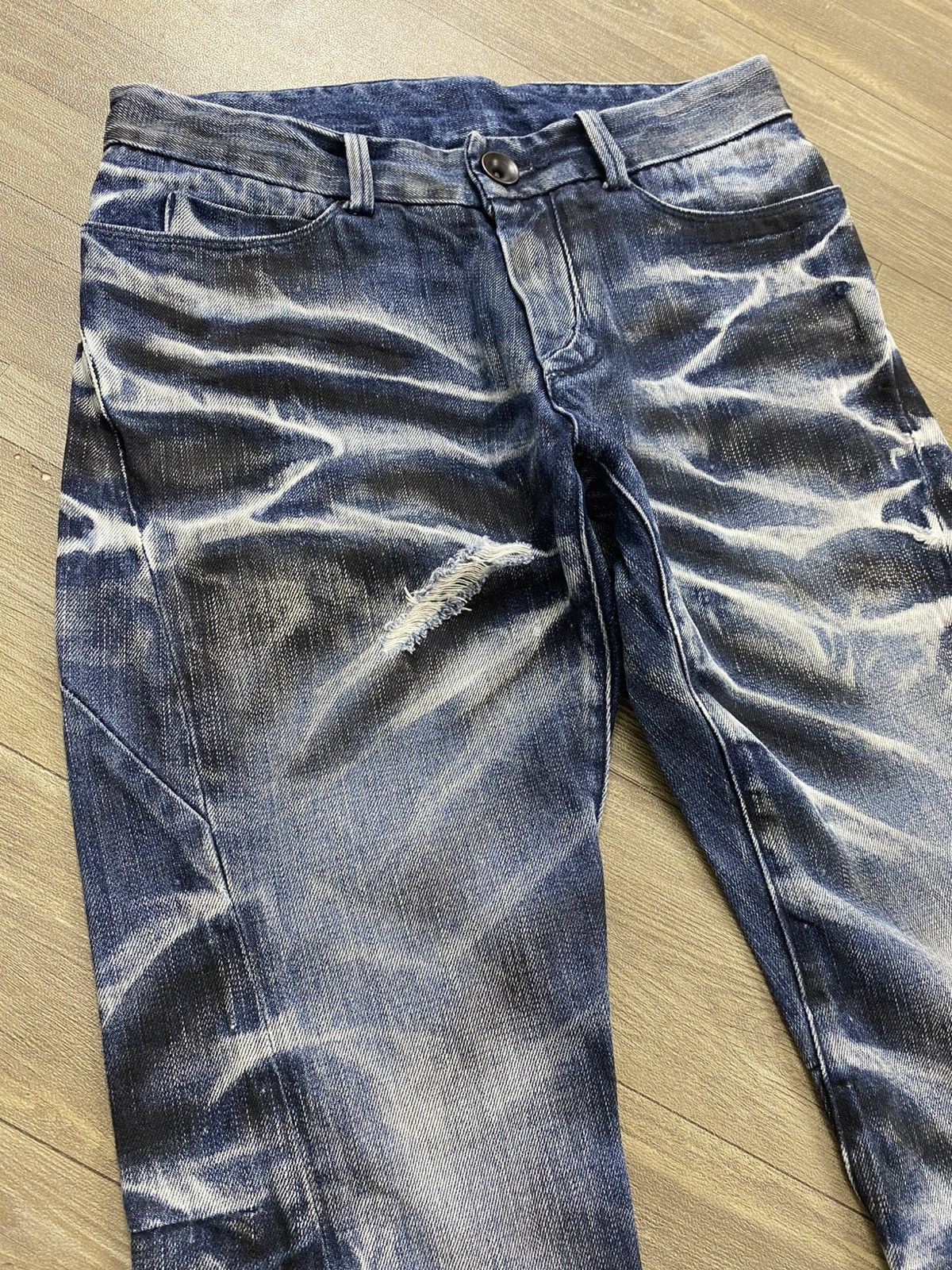 BUFFALO BOBS Buffalo Bobs Johnny Wolf Distressed Clawmark Mudmax Jeans Size US 32 / EU 48 - 5 Thumbnail