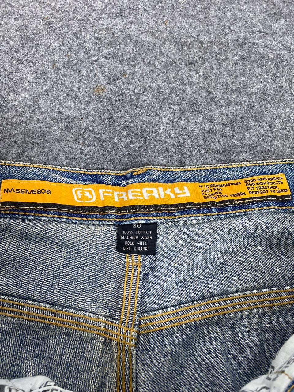 Japanese Brand freaky soul manager baggy denim nice design Size US 36 / EU 52 - 13 Thumbnail