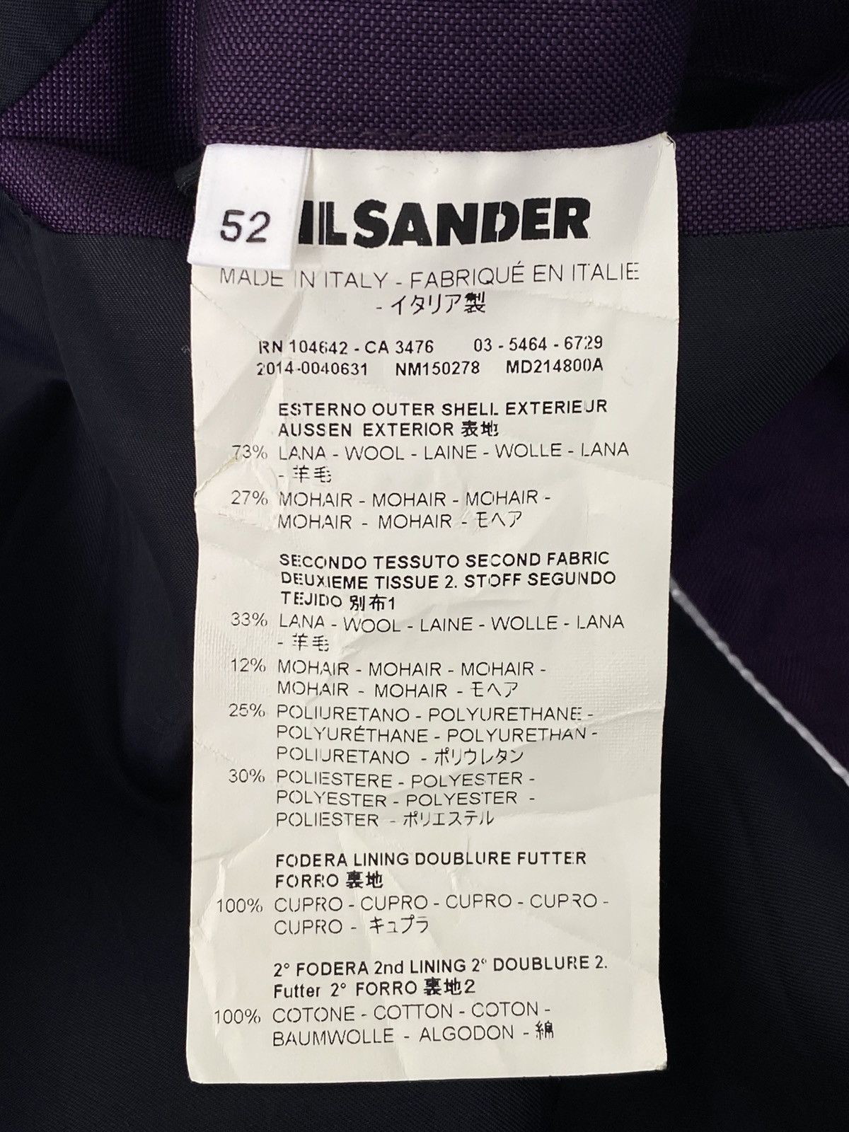 Jil Sander Jil Sander 00s Tailored Blazer Wool Mohair Jacket Italy Size US L / EU 52-54 / 3 - 5 Thumbnail