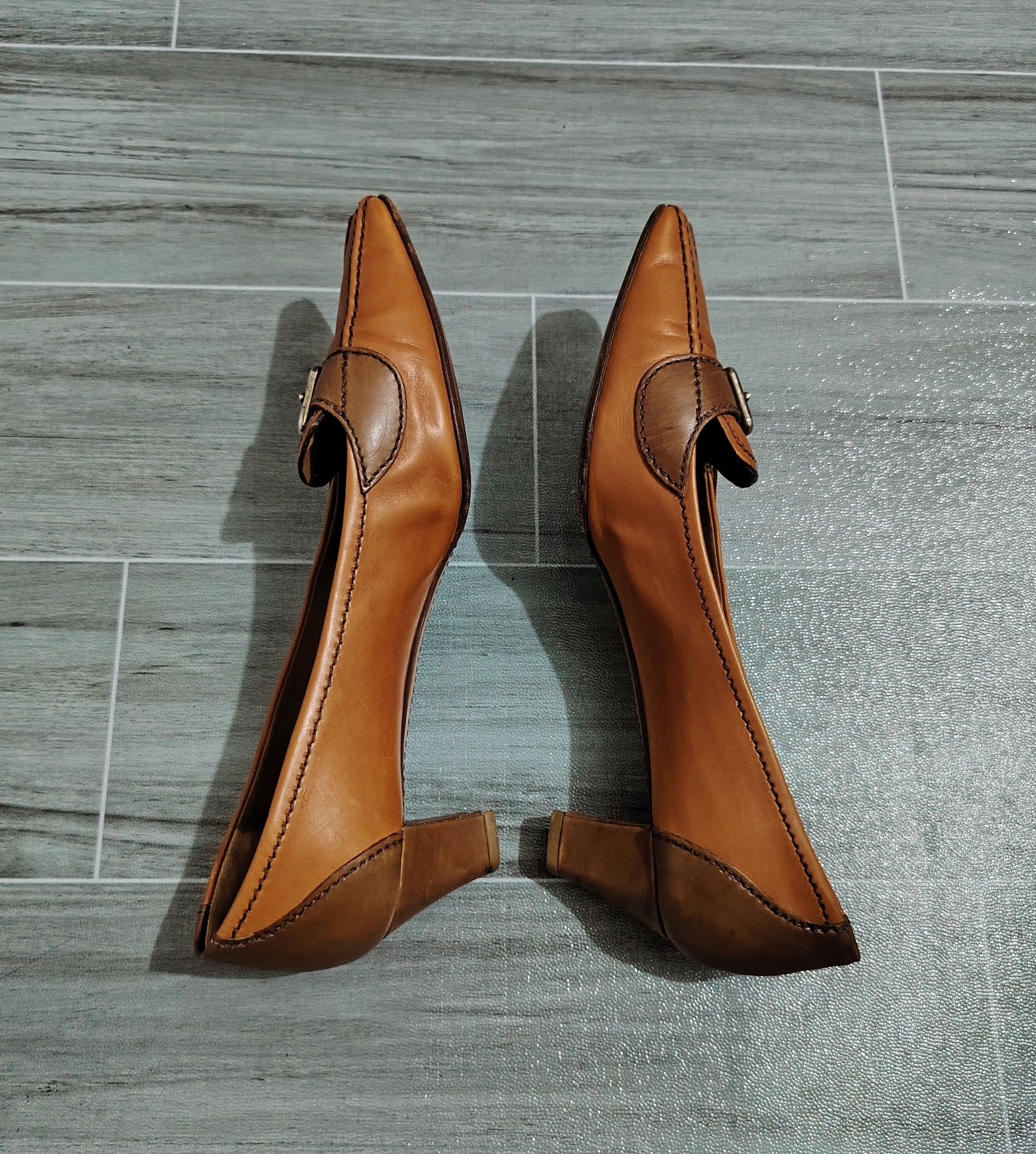 Prada PRADA - Vintage - Leather Buckle Low Pumps Size US 9 / IT 39 - 5 Thumbnail