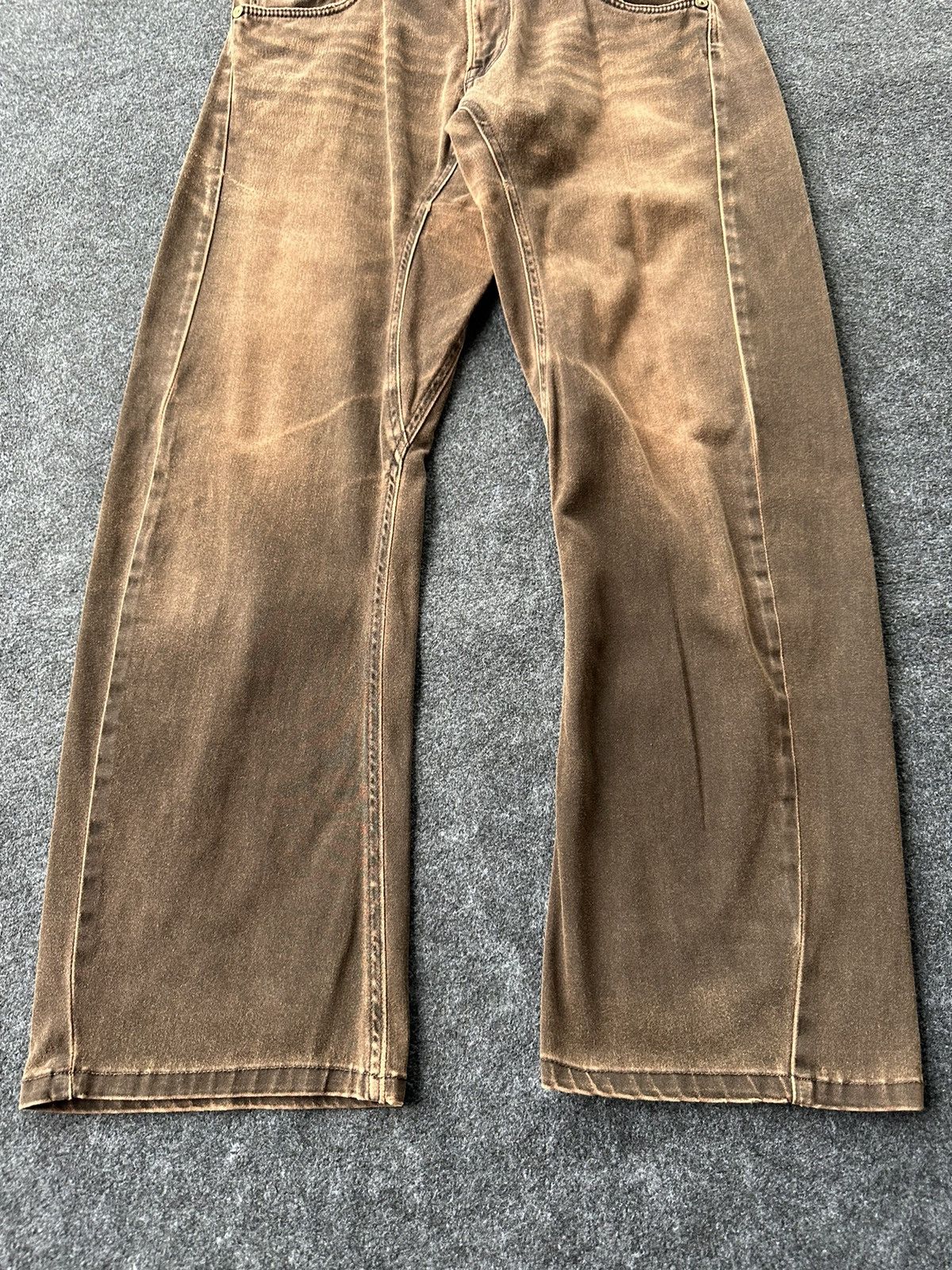 Beauty Beast × If Six Was Nine × Lee Vintage Lee Wide Leg Tapered Nice Faded Colour D254 Size US 32 / EU 48 - 3 Thumbnail