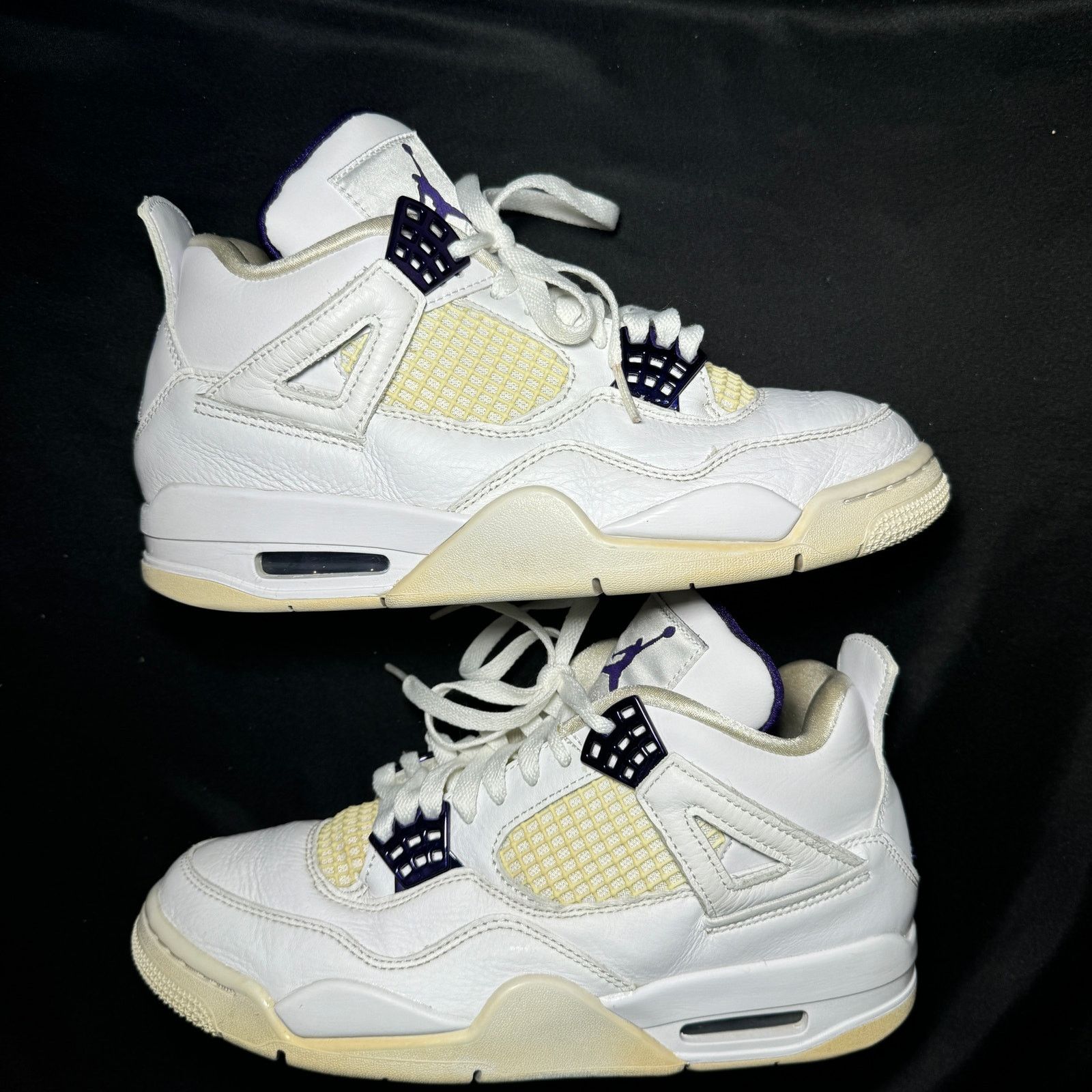 Jordan Brand × Nike Size 7.5 - Air Jordan 4 Retro Purple Metallic Men's Shoes Size US 7.5 / EU 40-41 - 3 Thumbnail