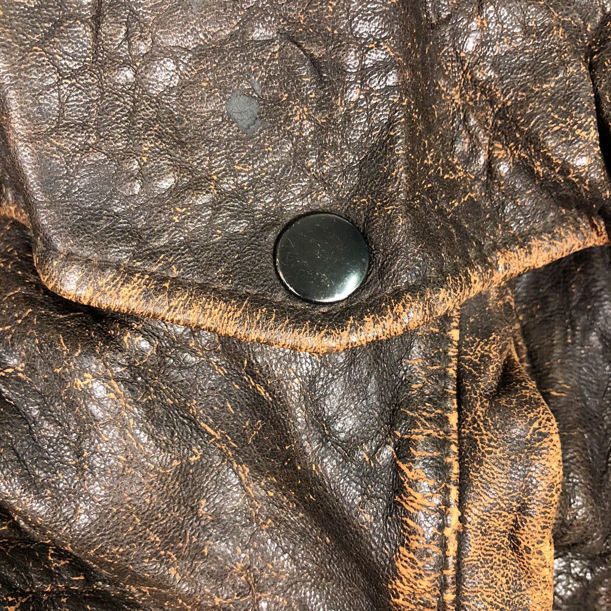 Japanese Brand 📌Vintage Riot Leather Jacket Blanket Atsukawa Issey Miyake Size US M / EU 48-50 / 2 - 19 Thumbnail