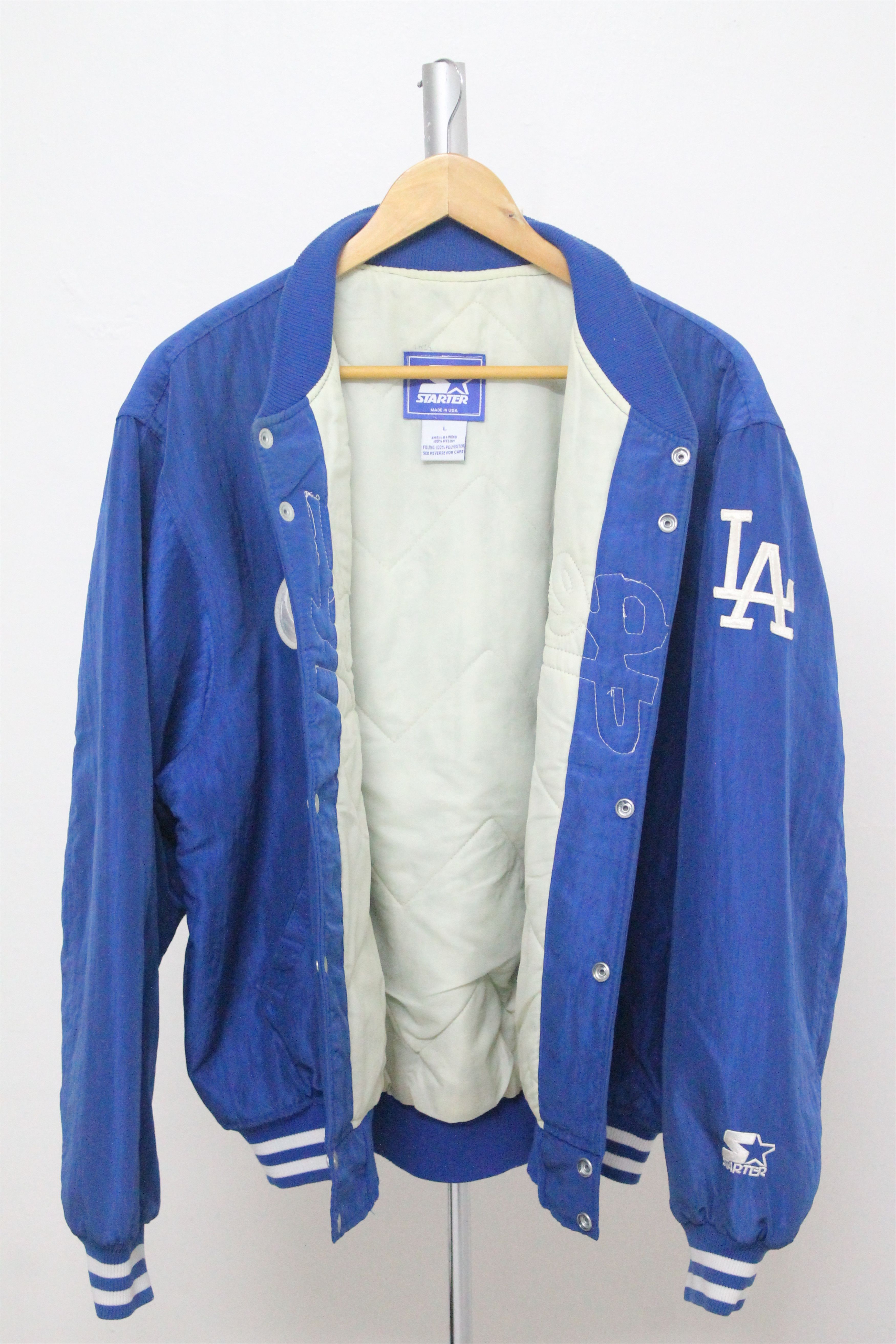 MLB Vintage LA DODGERS Varsity Jacket Made in USA. Size US L / EU 52-54 / 3 - 7 Thumbnail
