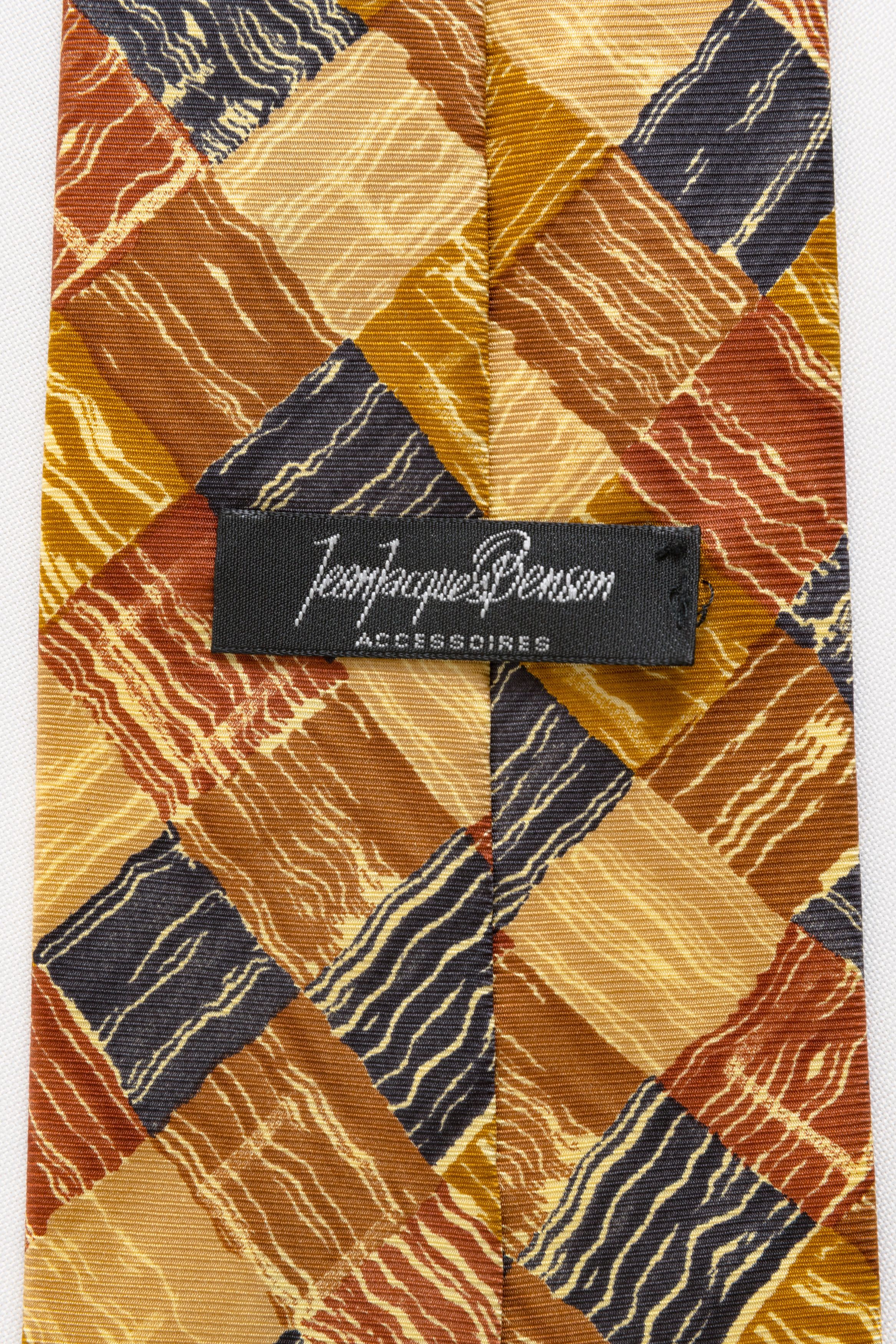 Vintage Tie abstract pattern print necktie silk tie 034 Size ONE SIZE - 6 Thumbnail