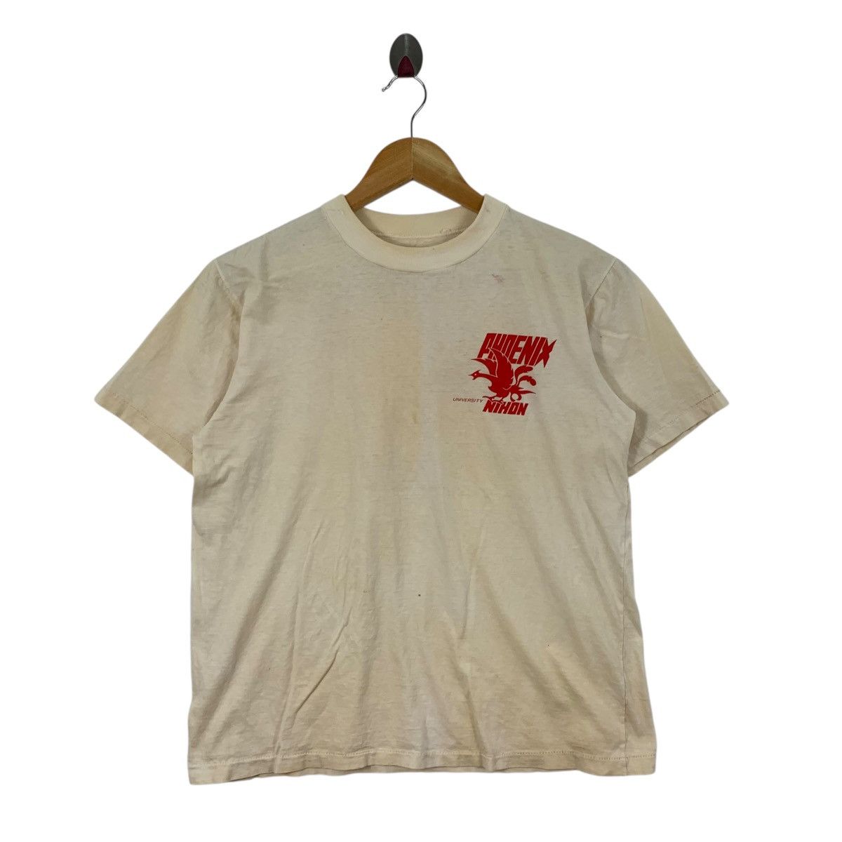 Vintage Vintage 90s PHOENIX NIHON UNIVERSITY Japan Football Tshirt Size US S / EU 44-46 / 1 - 2 Thumbnail