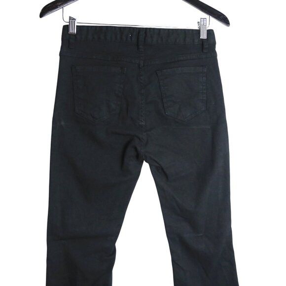 Oak + Fort Oak + Fort Black Fit & Flare Fringe Shark Raw Hem Jeans Size 28" / US 6 / IT 42 - 7 Thumbnail