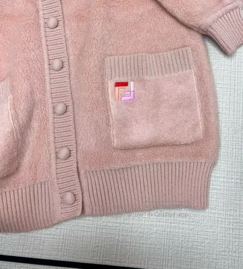 Fendi Fendi Solid Color Logo Pocket Knit Cardigan Size XS / US 0-2 / IT 36-38 - 5 Thumbnail