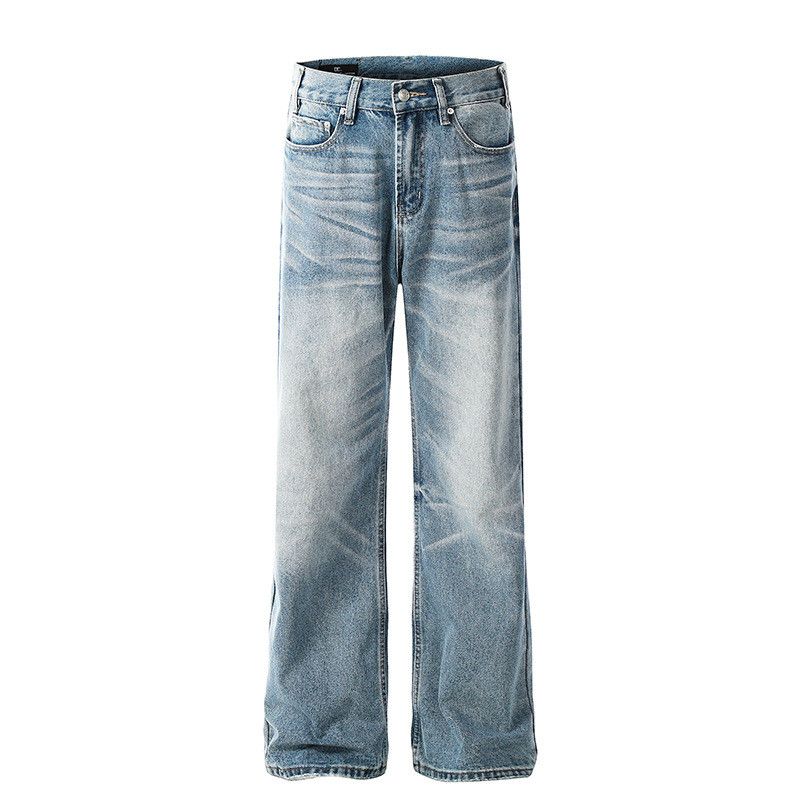 Vintage Men's American High-Street Washed Blue Denim Jeans Clean Fit Size US 32 / EU 48 - 1 Thumbnail