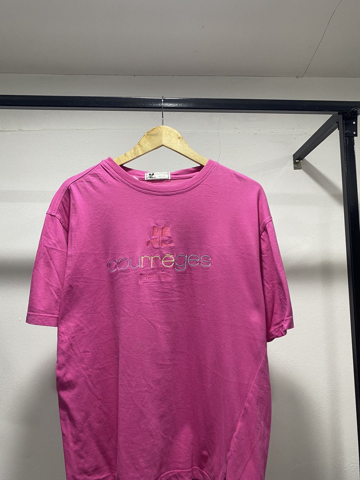 Courreges × Designer × Vintage Sick☠️ Courreges Paris Embroidery Spellout 80s 90s Size US L / EU 52-54 / 3 - 2 Thumbnail