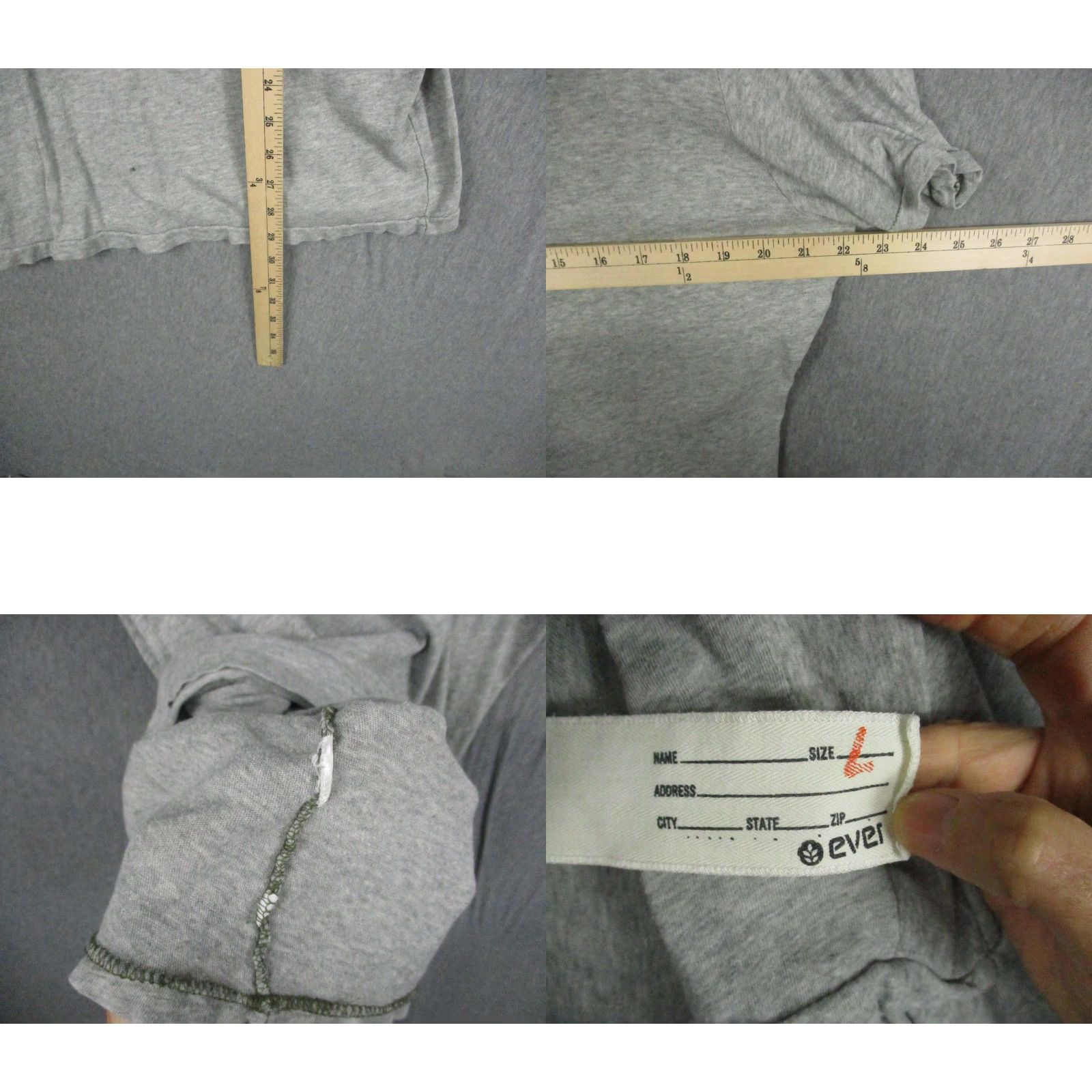 Vintage VINTAGE Ever Henley Shirt Mens XL Gray Heather Short Sleeve Pocket Raw Edge Casual Size US XL / EU 56 / 4 - 8 Thumbnail