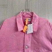 Balenciaga Balenciaga Pink Washed Denim Jacket. Size US XS / EU 42 / 0 - 2 Thumbnail