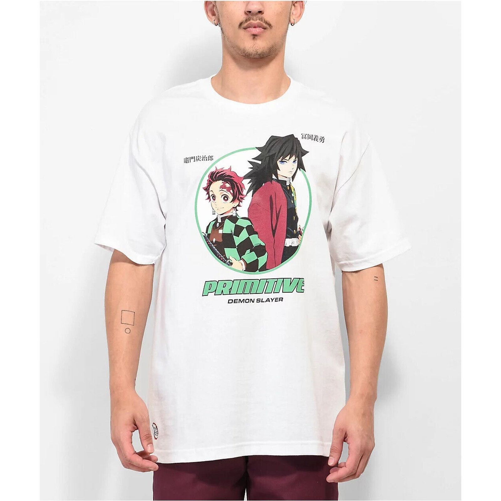 Primitive Primitive Skate Mens X Demon Slayer Short Sleeve Tee T-Shirt Size US M / EU 48-50 / 2 - 3 Thumbnail