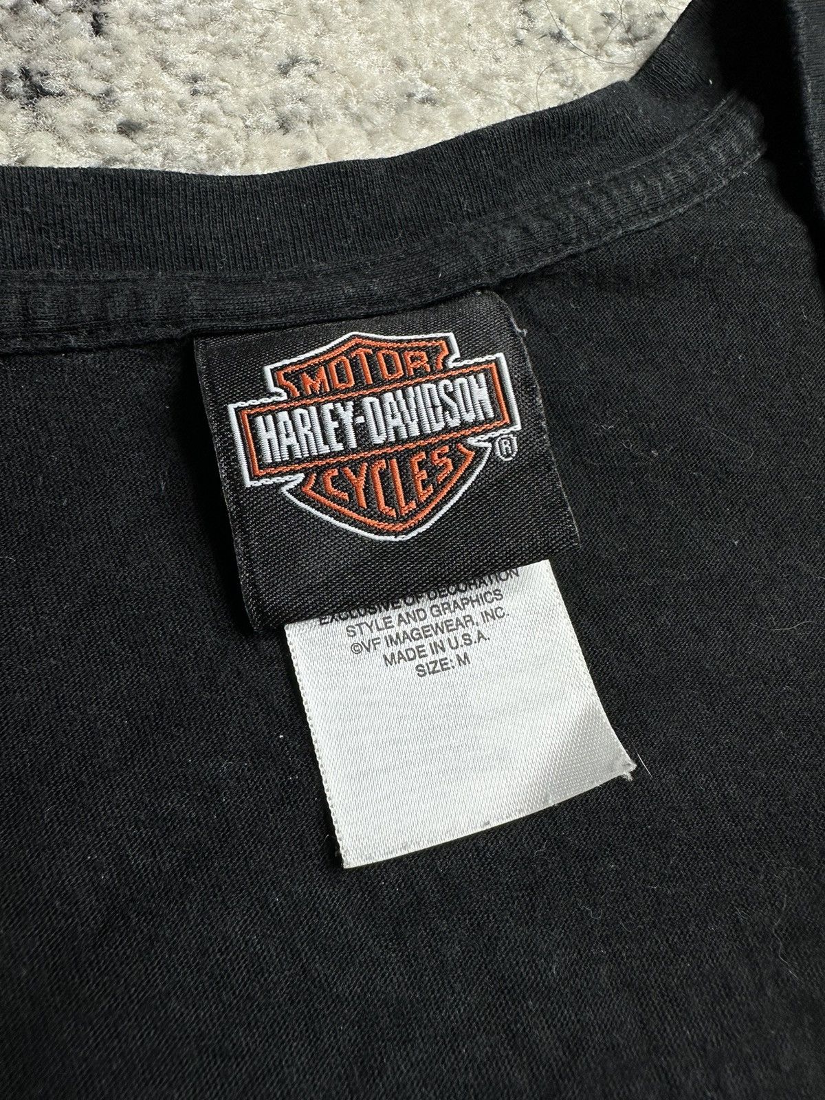 Vintage Harley Davidson Motorcycle Made in USA 2012 T-shirt Size M / US 6-8 / IT 42-44 - 4 Thumbnail