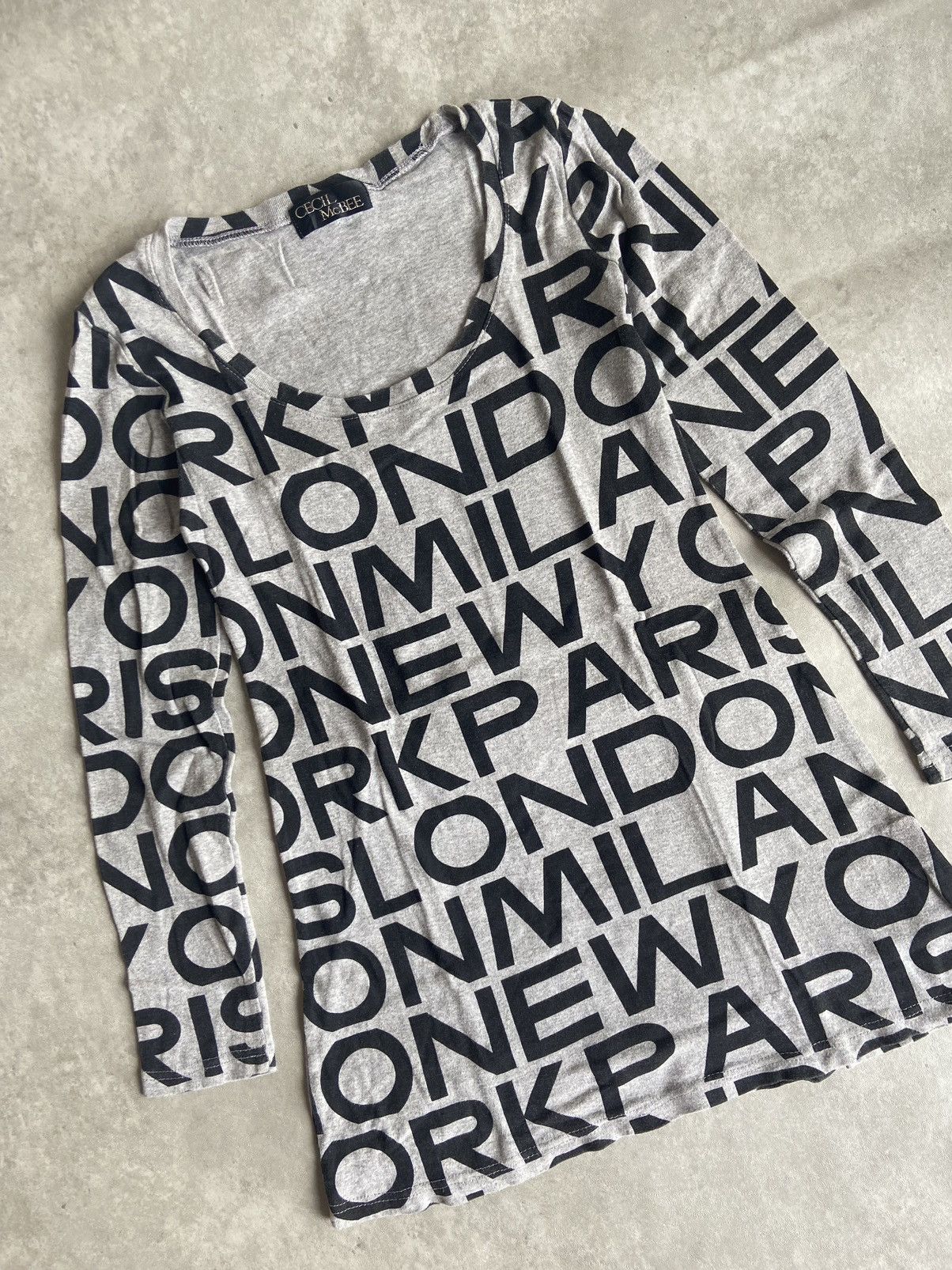 Beauty Beast × Hysteric Glamour × Japanese Brand CECIL McBEE Gothic Japanese Longsleeve Size L / US 10 / IT 46 - 2 Thumbnail