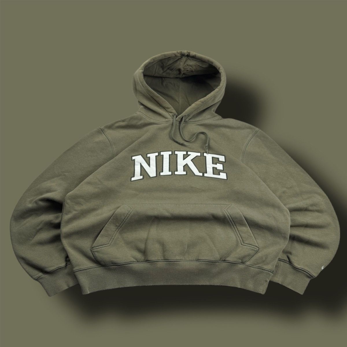 Nike × Vintage NIKE VINTAGE CENTER LOGO OVERSIZE BOXY HOODIE Size US M / EU 48-50 / 2 - 1 Thumbnail