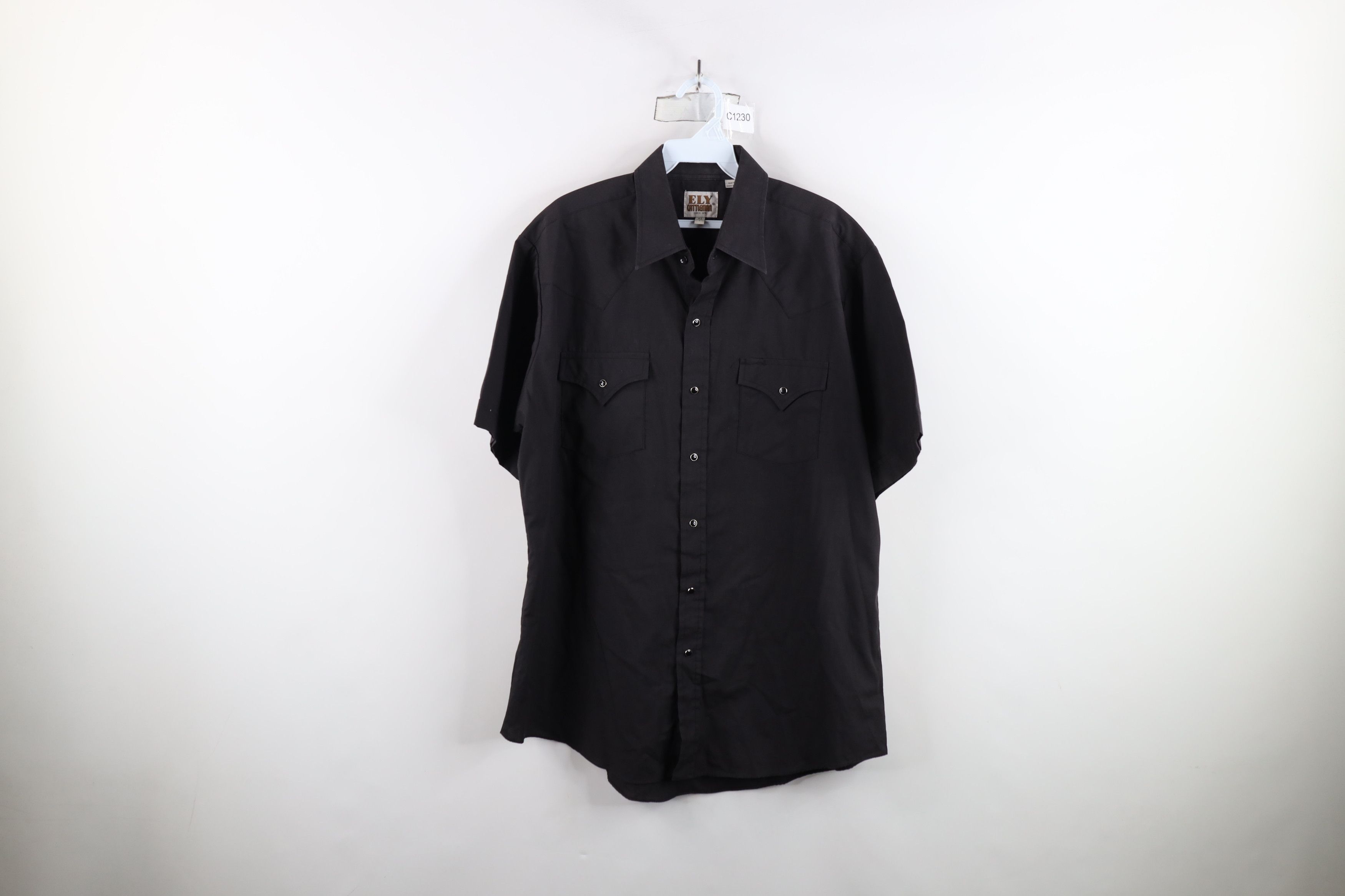 Vintage Vintage 90s Streetwear Rodeo Cowboy Button Shirt Black Size US L / EU 52-54 / 3 - 1 Thumbnail