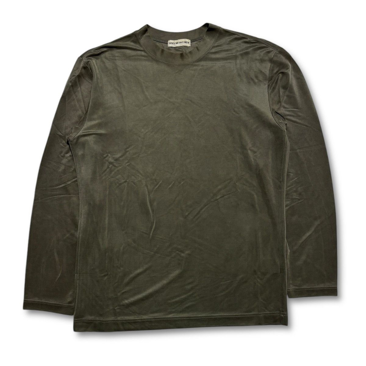 トップス ISSEY MIYAKE MEN 00s Long Sleeve Shirts 00s issey miyake Long sleeve Tee khaki