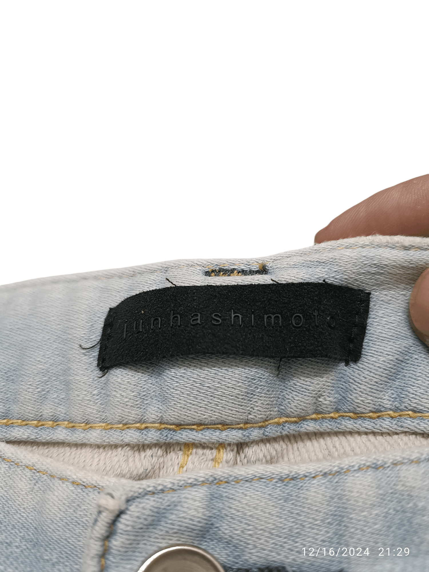 Japanese Brand Junhashimoto slight distressing light wash Size US 36 / EU 52 - 9 Thumbnail