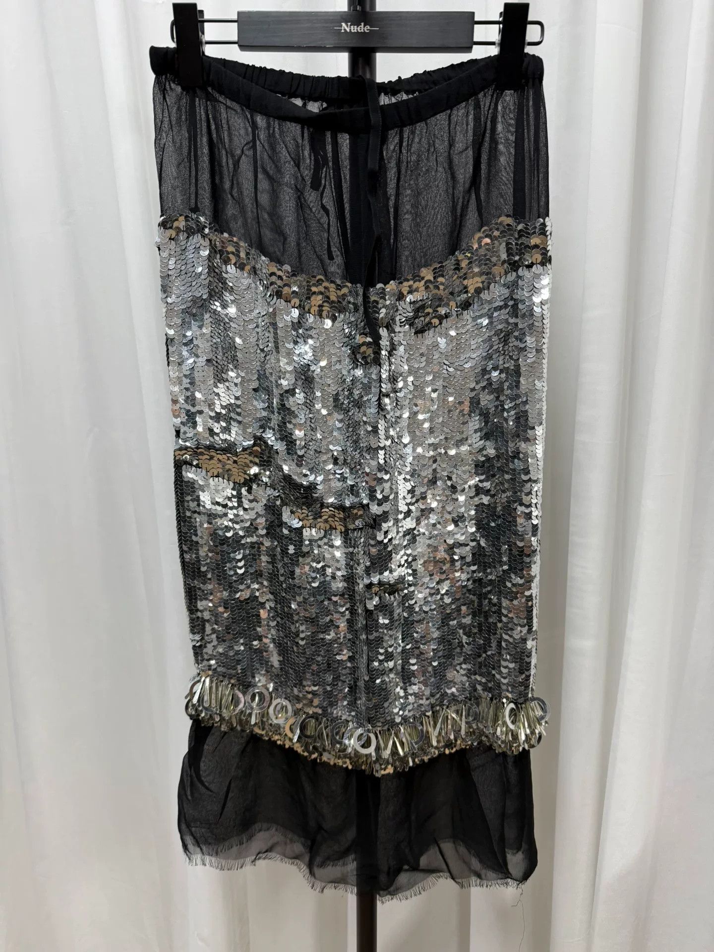 Dries Van Noten Dries Van Noten Sequin Skirt 34 Size 34" / US 12 / IT 48 - 1 Thumbnail