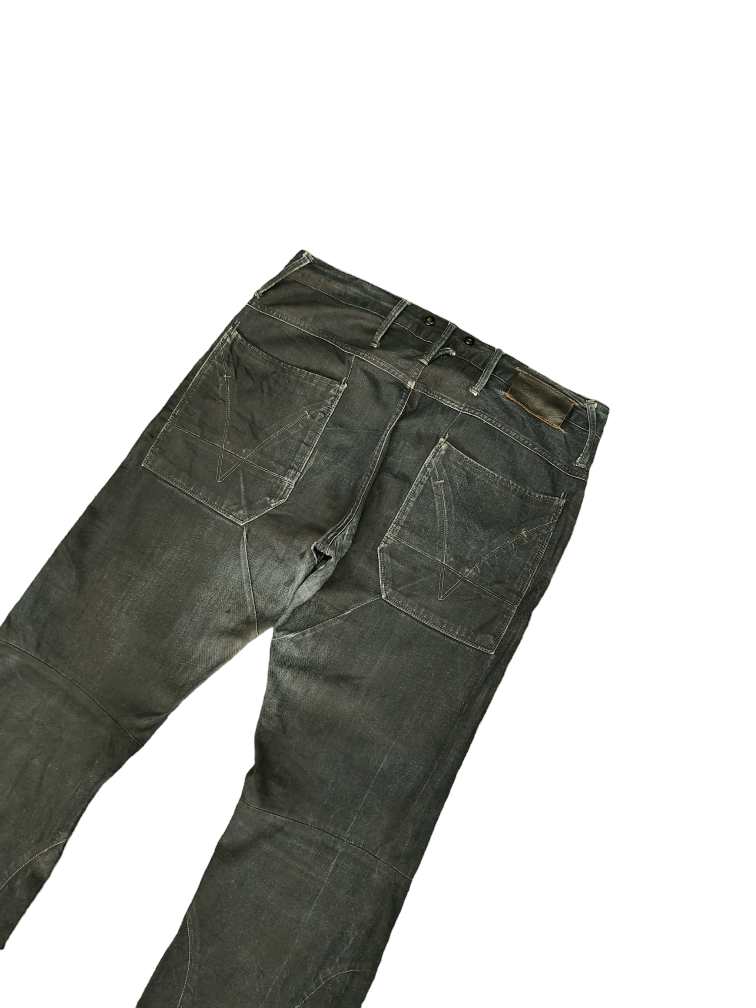 G-Star Vintage G-Star Raw Waxed Denim Jeans Y2k Streetwear Size US 36 / EU 52 - 3 Thumbnail