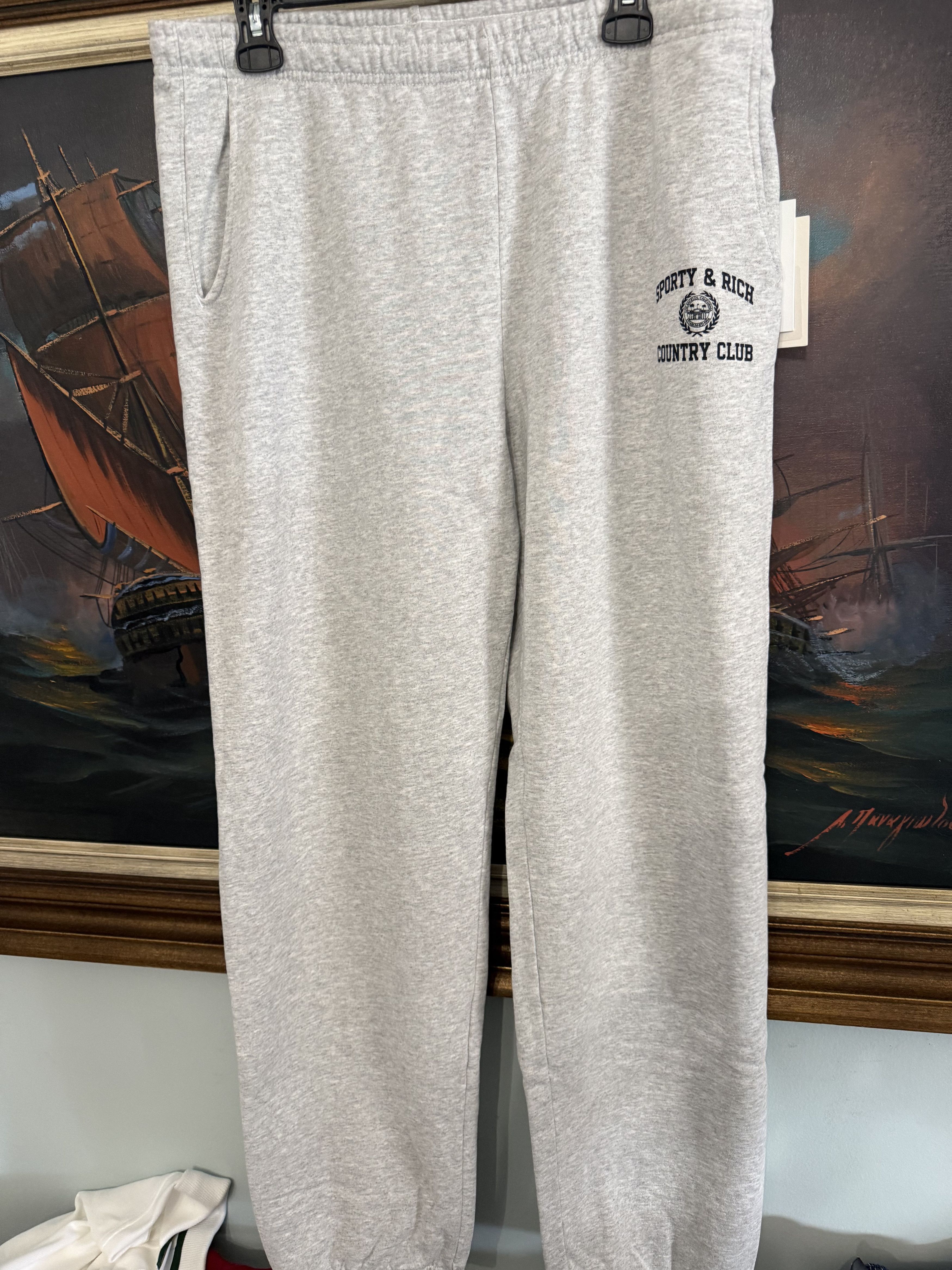 Sporty & Rich SPORTY & RICH JOGGERS RUNNING PANTS COUNTRY CLUB XL Size US 36 / EU 52 - 10 Thumbnail