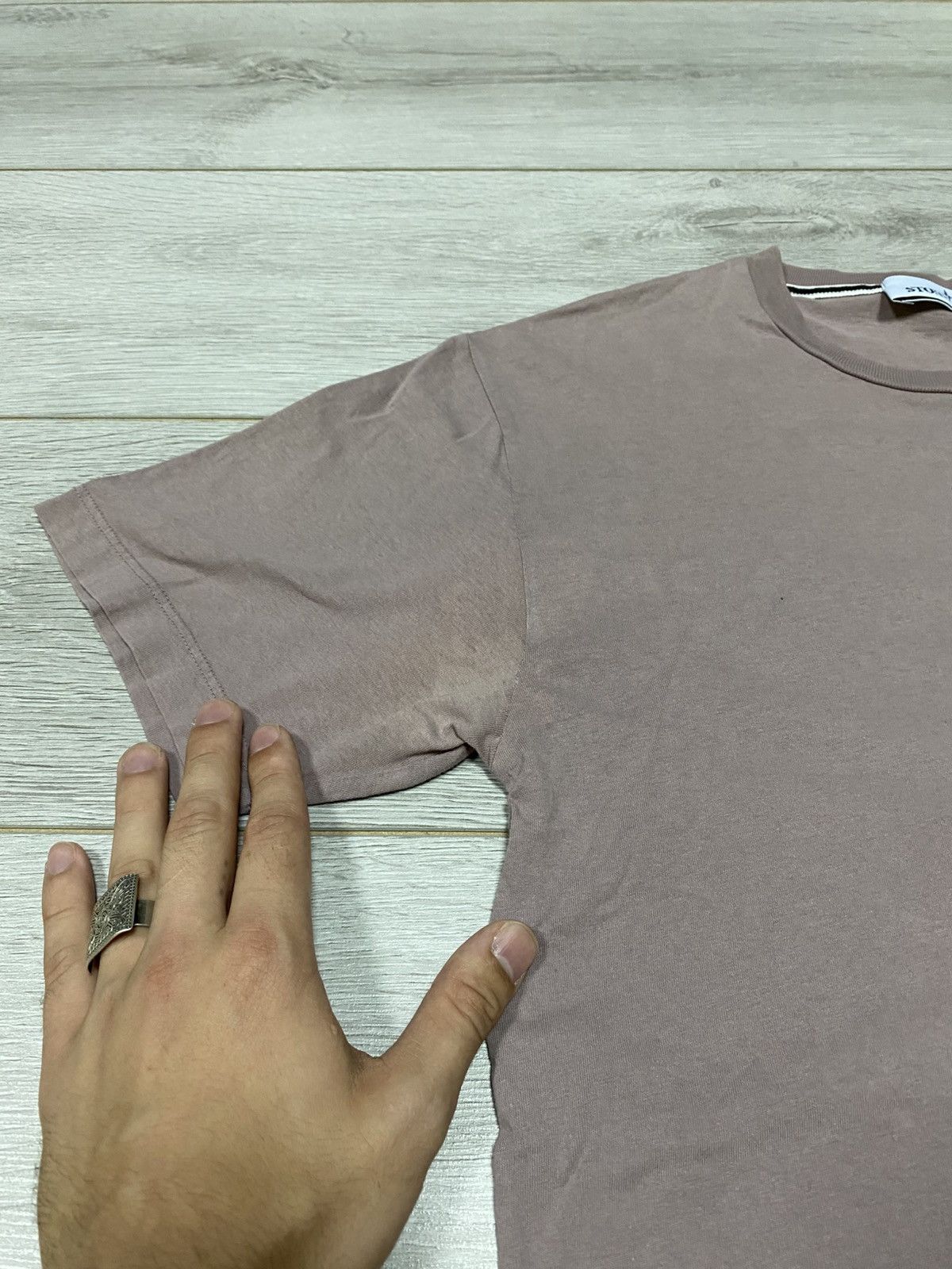 Stone Island Stone Island big logo reflective vintage distressed shirt Size US S / EU 44-46 / 1 - 14 Thumbnail
