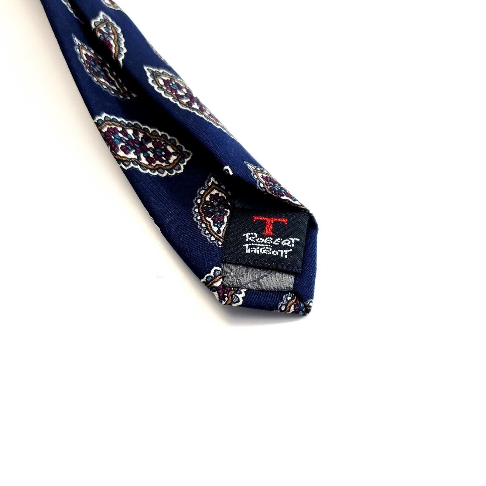 Robert Talbott Robert Talbott Carmel Valley Blue Paisley Print Silk Tie Size ONE SIZE - 4 Thumbnail