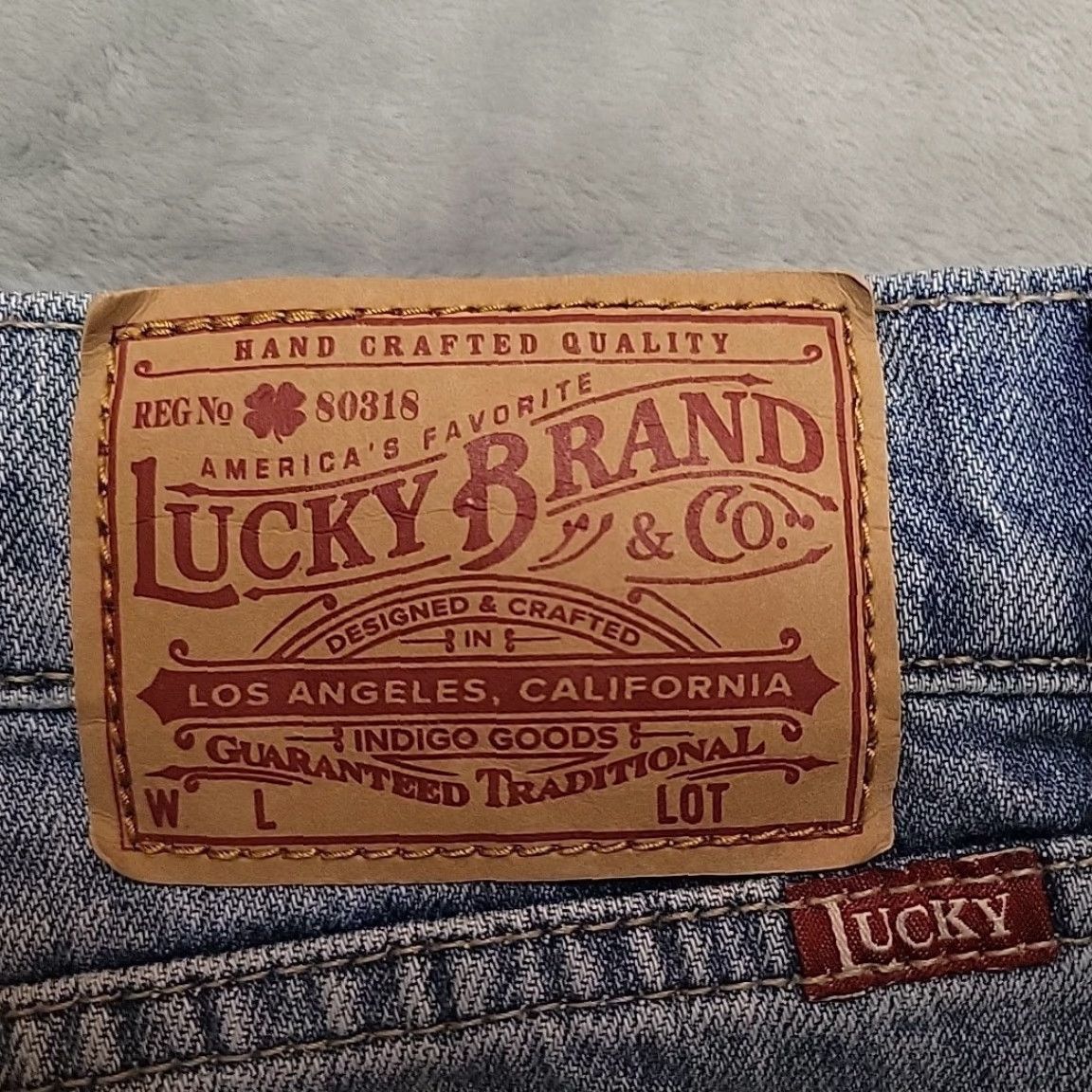Lucky Brand Lucky Shorts Women 29 Faded Distresed Blue Denim Biker Mini Grunge Y2K 90s Retro Size 29" - 6 Thumbnail