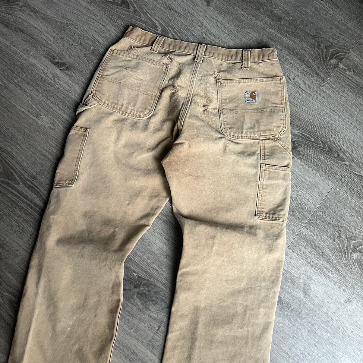Carhartt Carhartt double knee pants workwear distressed Size US 33 - 5 Thumbnail
