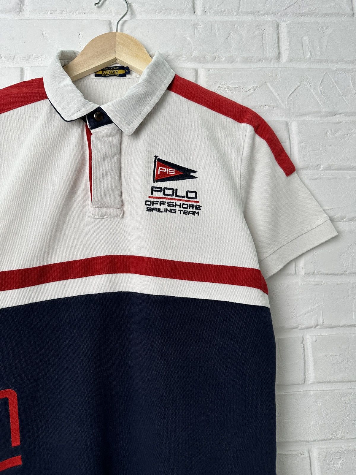 Polo Ralph Lauren × RLX Ralph Lauren × Ralph Lauren Vintage POLO RALPH LAUREN RUGBY Sailing Team Polo Shirt Size US M / EU 48-50 / 2 - 3 Thumbnail