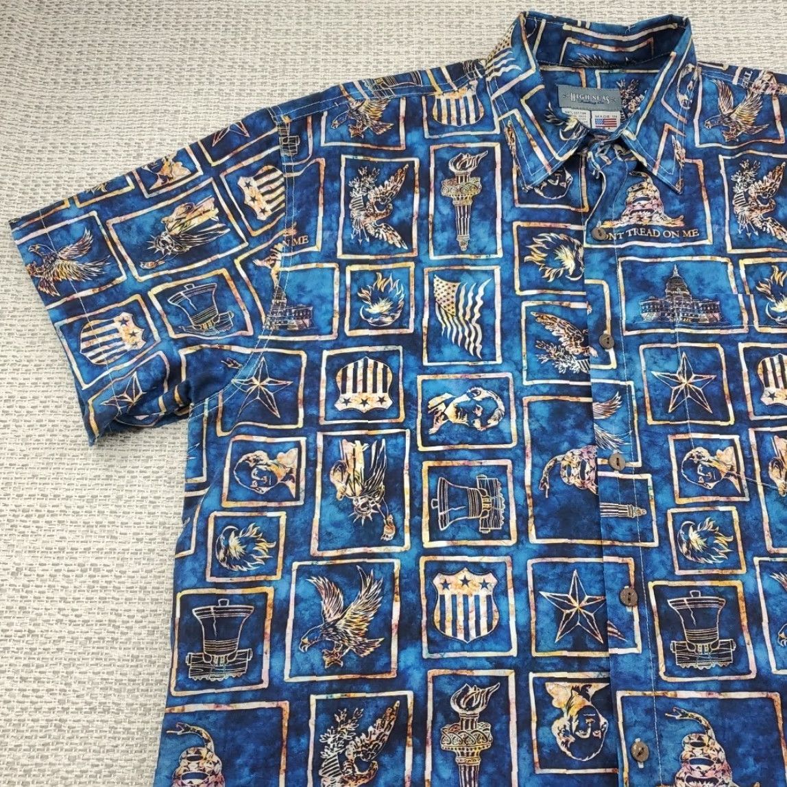 Vintage VINTAGE High Seas Trading Co Shirt Mens L Lincoln White House Don't Tread On Me Shirt Size US L / EU 52-54 / 3 - 3 Thumbnail