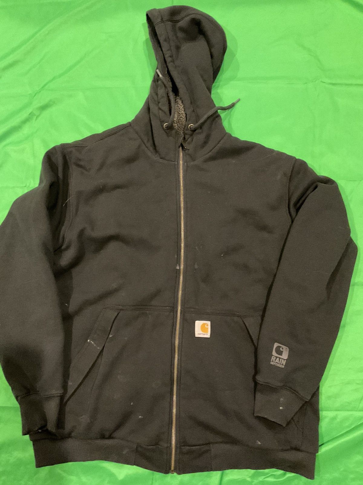 Carhartt × Vintage Vintage Carhartt black & grey hoodie Size US XL / EU 56 / 4 - 1 Thumbnail