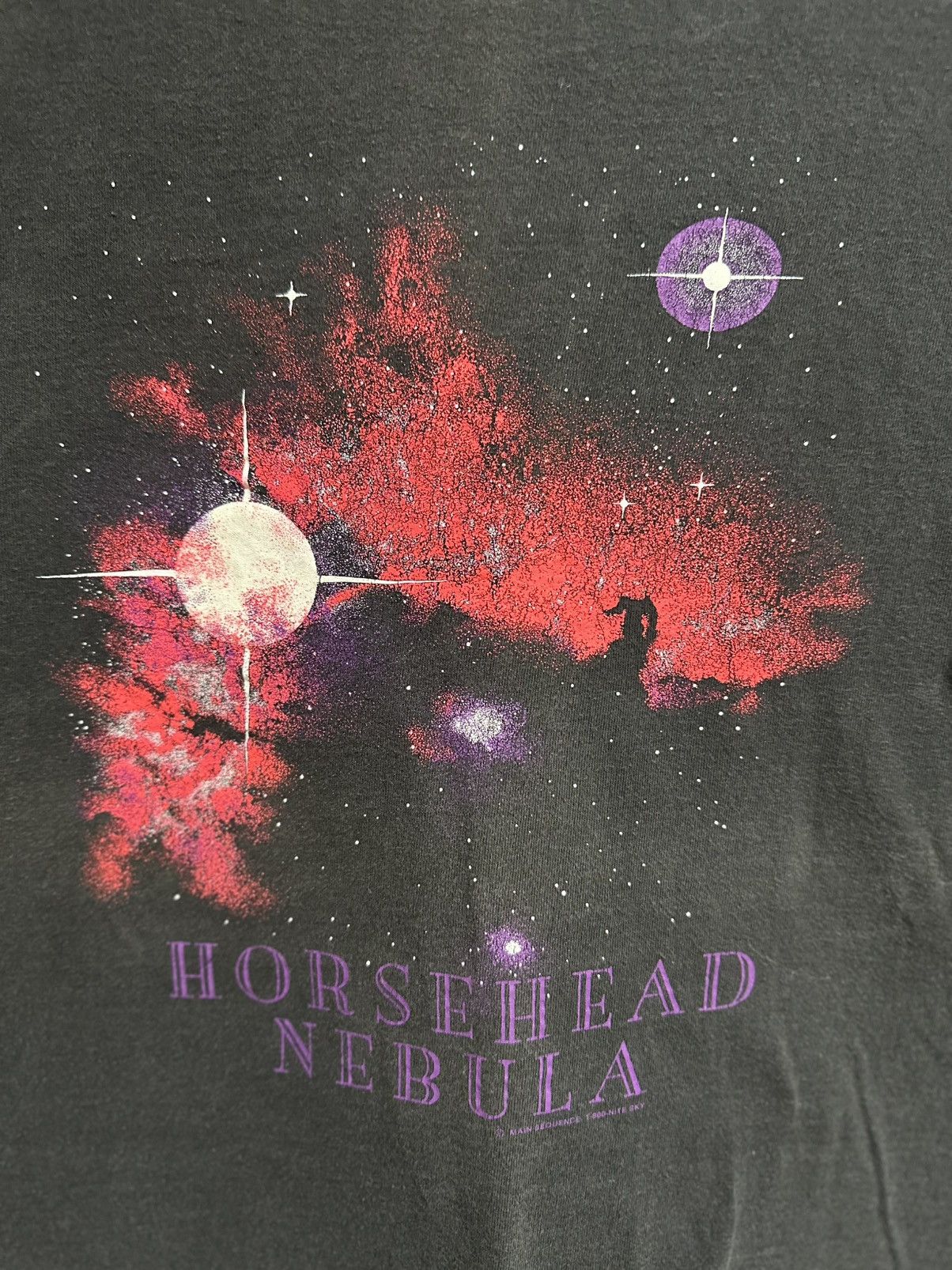 Arts & Science × Vintage Vintage Horse Head Nebula Faded Tee Size US M / EU 48-50 / 2 - 2 Thumbnail