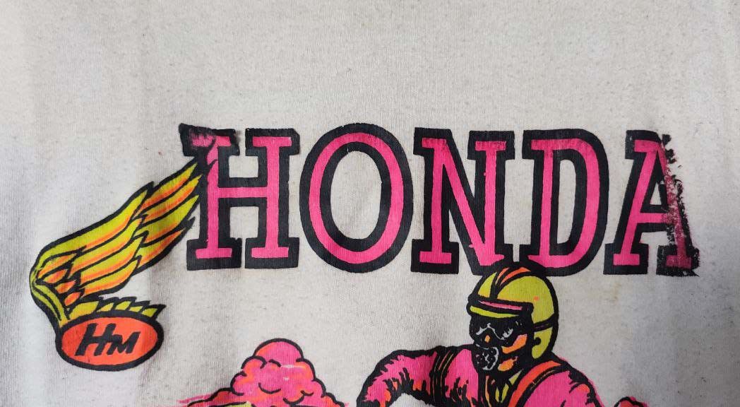 Honda Vintage 1970 Advertising The Rats Hole Honda Motocycle Size S / US 4 / IT 40 - 9 Thumbnail