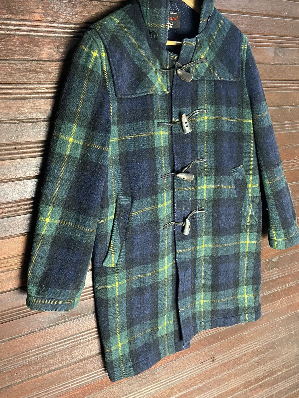 Vintage Gloverall Duffle Plaid Wool Jacket