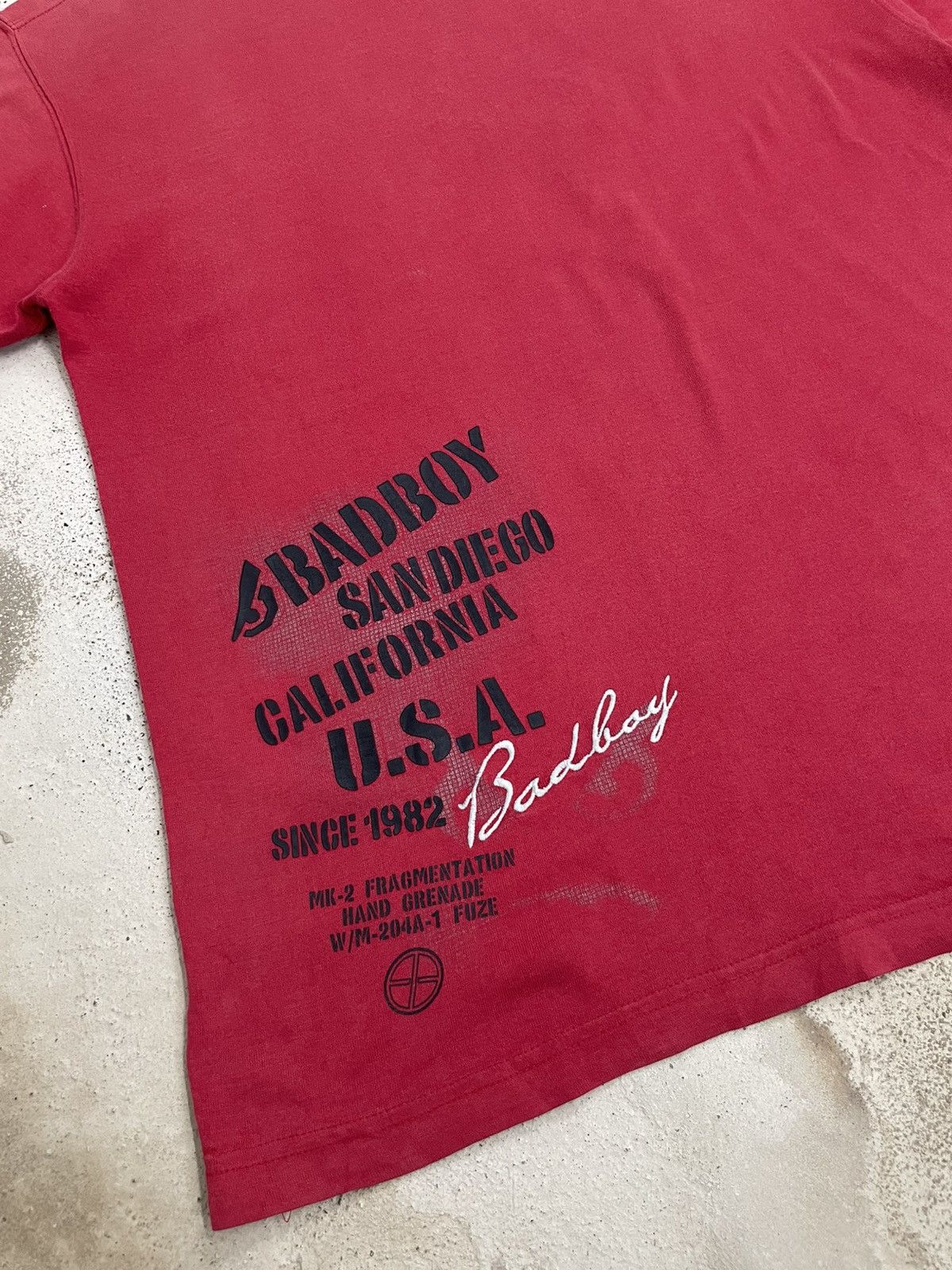 20471120 × If Six Was Nine × Japanese Brand Bad Boy Brand Certificate Life Poem Faded Layer Tee Size US L / EU 52-54 / 3 - 15 Thumbnail
