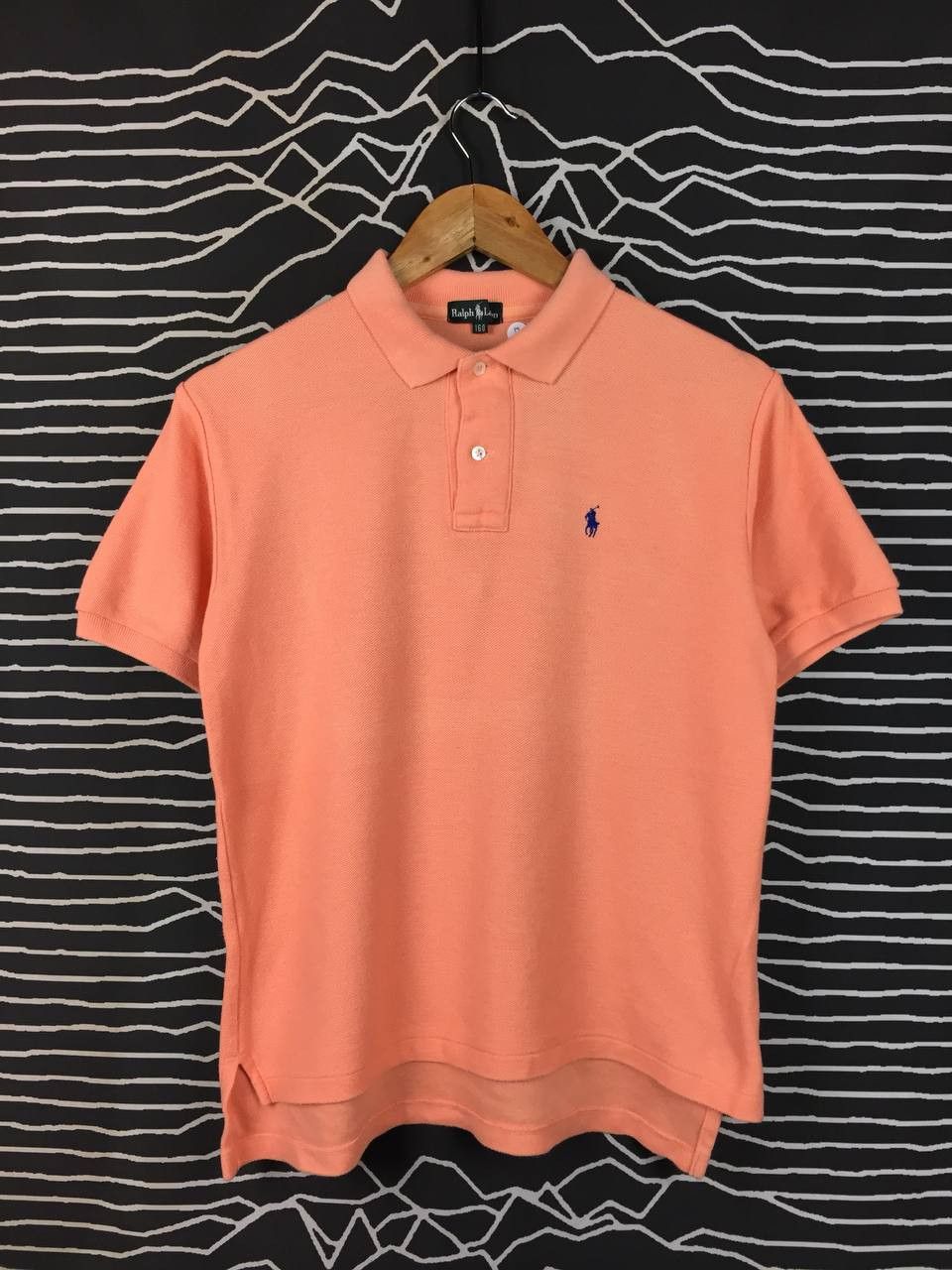 Ralph Lauren Vtg Ralph Lauren Small Pony Logo Peach Coral Pique Polo Tee Size US S / EU 44-46 / 1 - 1 Thumbnail