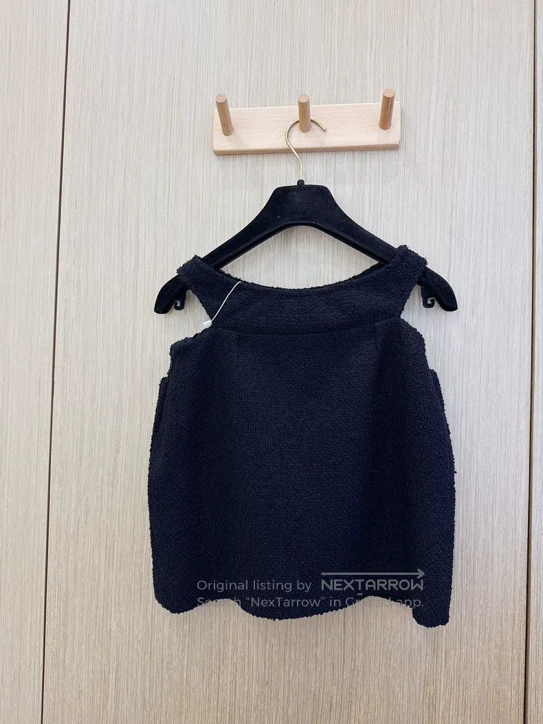 Chanel Chanel Xiaoxiangfeng black soft tweed waist hollow slim sk Size 24" / US 00 / IT 34 - 4 Thumbnail