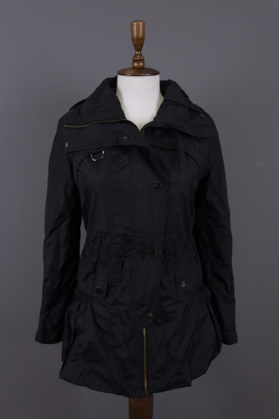 Designer Cop. Copine Black Lagenlook Parka Coat Jacket Size 30 Size M / US 6-8 / IT 42-44 - 1 Thumbnail