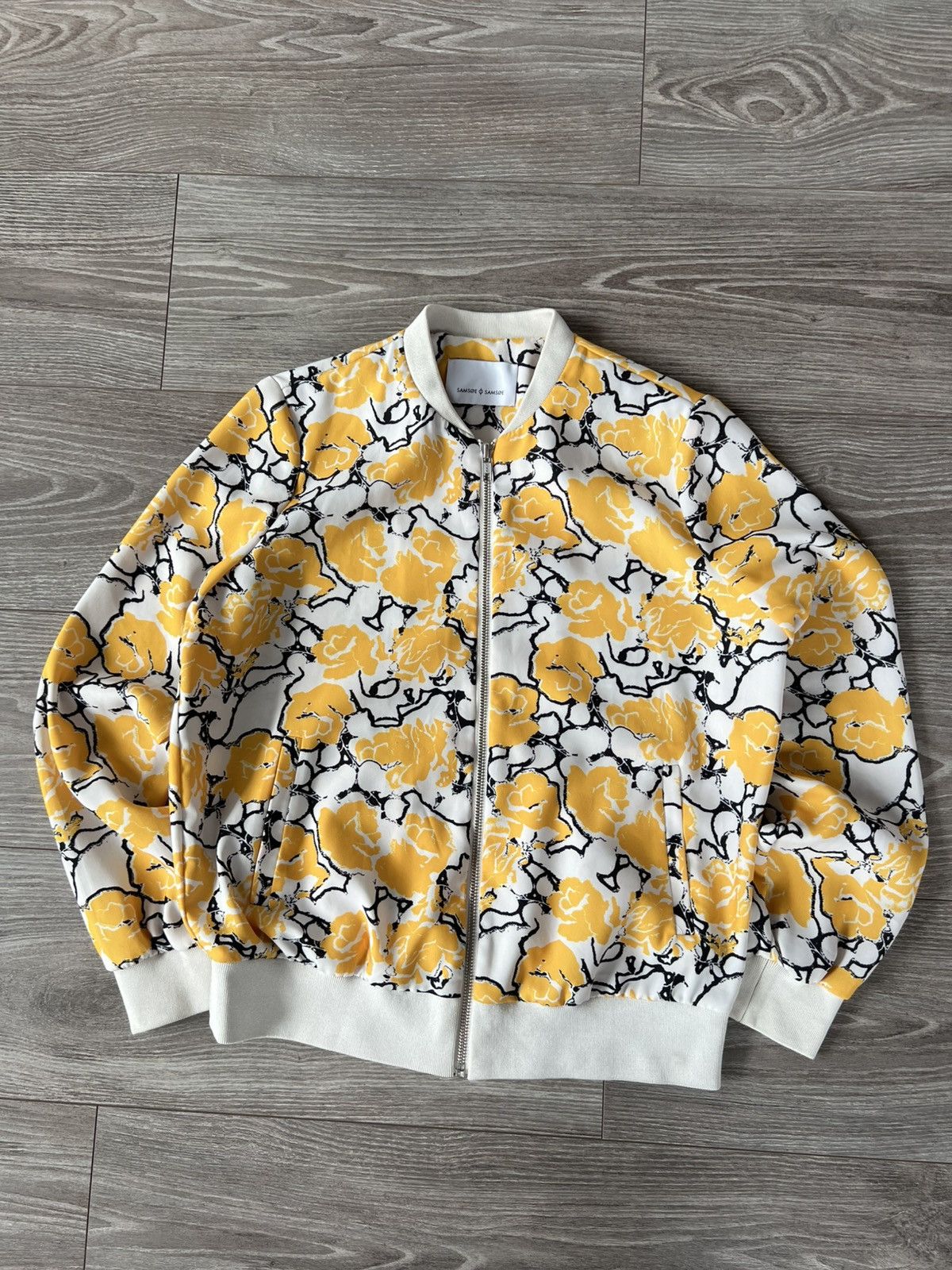 Samsoe Samsoe Samsoe Samsoe Overprinted Lite Weight Ykk Cara Cardigan Size XS / US 0-2 / IT 36-38 - 1 Thumbnail