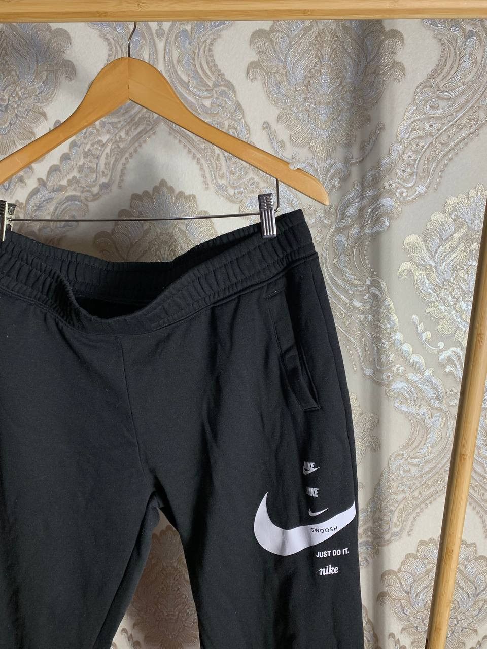 Nike × Vintage VERY RARE NIKE SWEATPANTS JUST DO IT SWOOSH BIG LOGO DRILL Size US 36 / EU 52 - 2 Thumbnail
