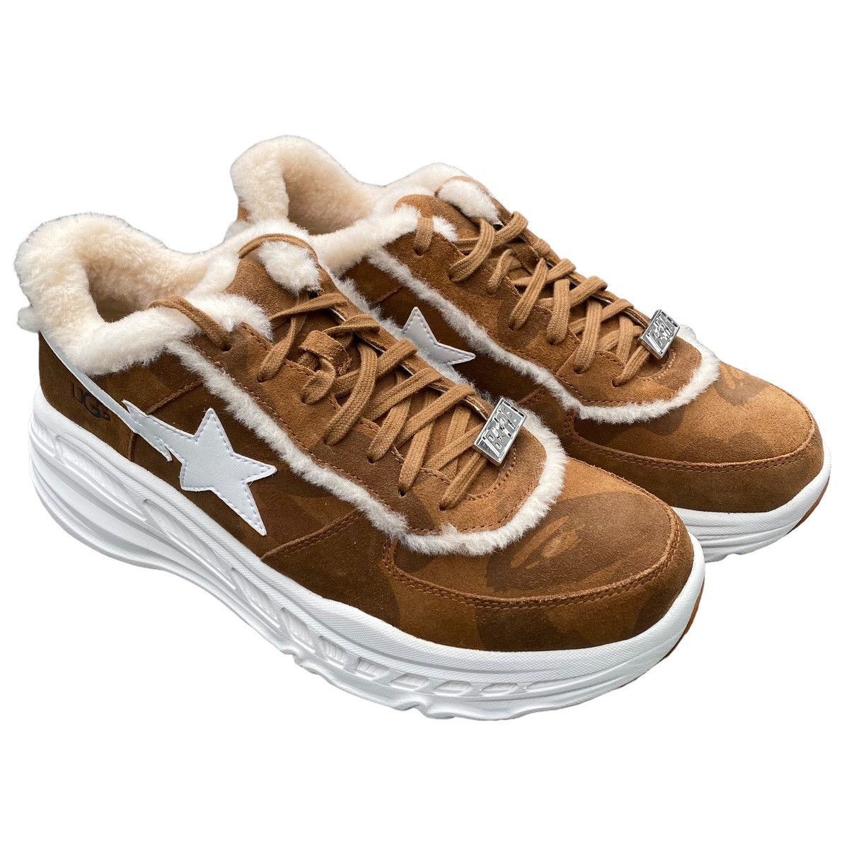 Bape × Ugg BAPE Ugg Real fur SNEAKER Size US 9.5 / EU 42-43 - 2 Thumbnail