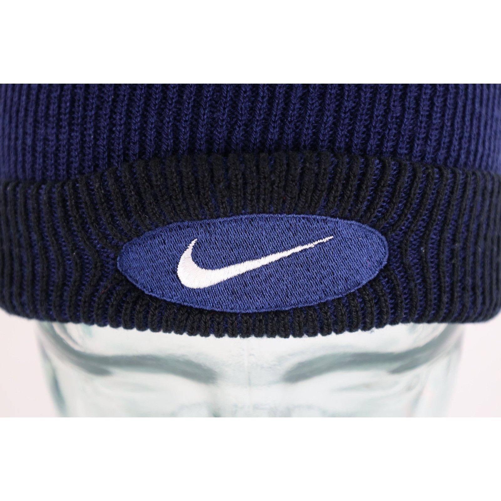Nike Vintage 90s Nike Travis Scott Mini Swoosh Ribbed Beanie Hat Size ONE SIZE - 2 Thumbnail