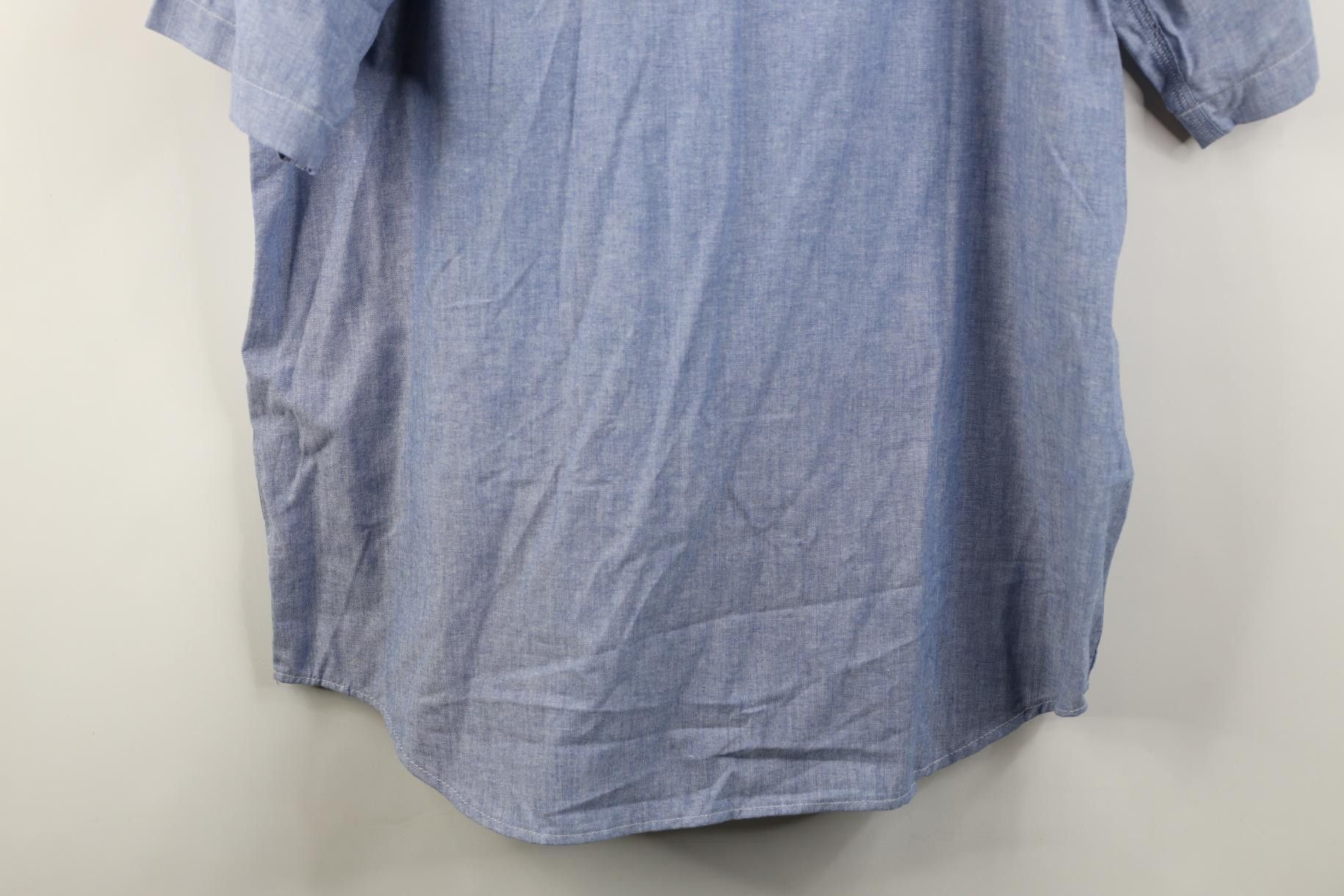 Carhartt Deadstock Vintage 90s Carhartt Chambray Short Sleeve Shirt Size US XL / EU 56 / 4 - 12 Thumbnail