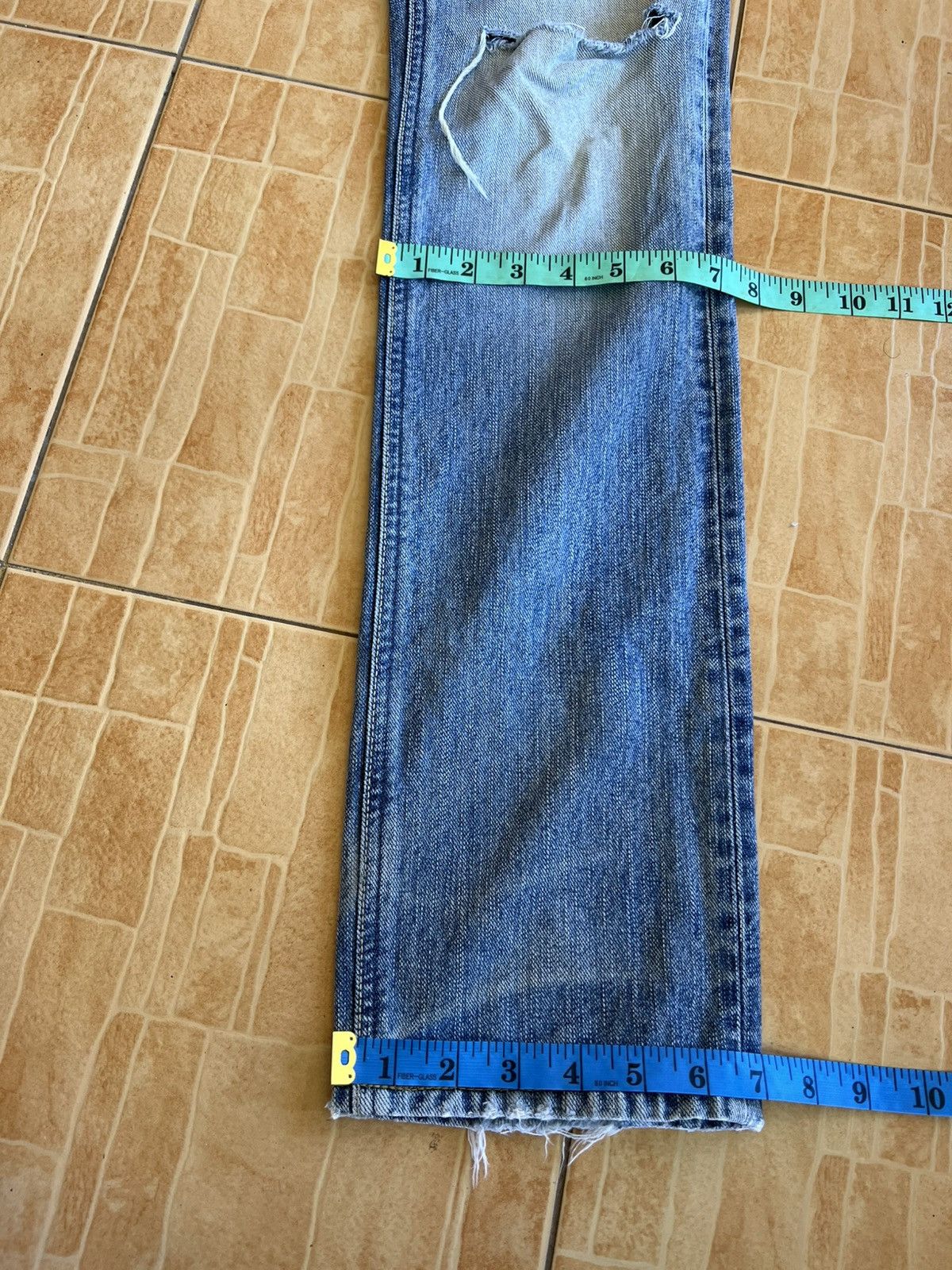 Lee Vintage Lee Riders Distress Jean Size US 29 - 6 Thumbnail