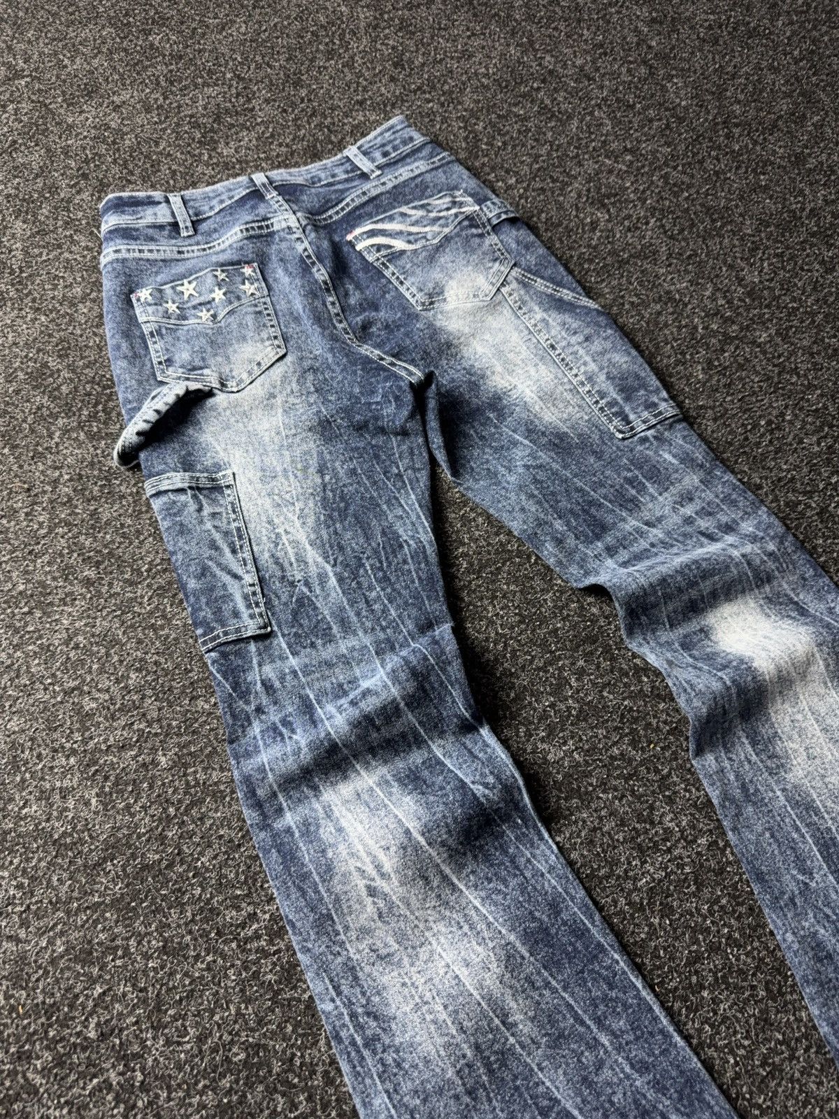 Japanese Brand × Vintage Vintage 90s Low Waist Flare Jeans Y2K Japanese Vibe Size 27" / US 4 / IT 40 - 11 Thumbnail