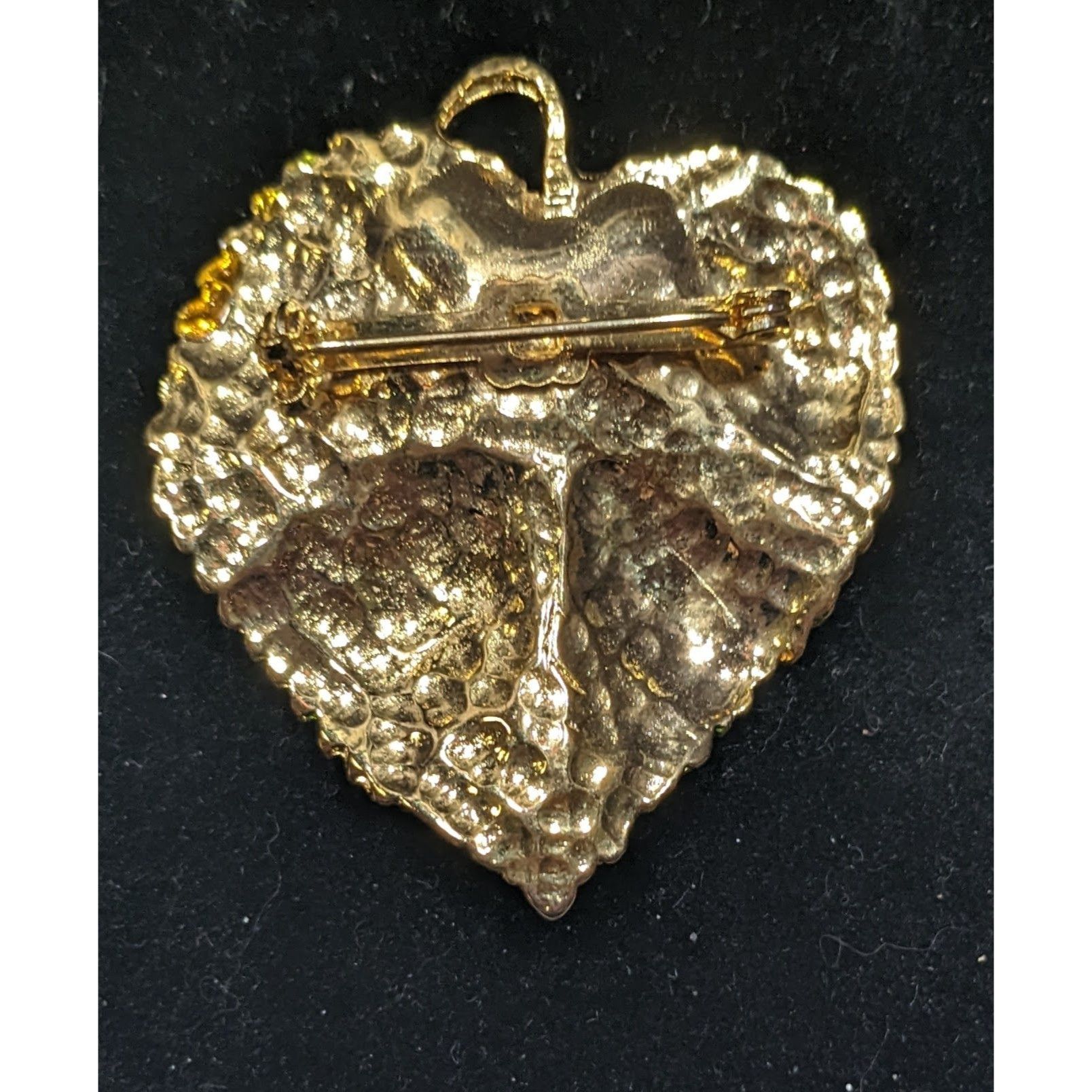 Other Vintage Cottagecore Green And Gold Tone Aspen Leaf Brooch Size ONE SIZE - 4 Thumbnail