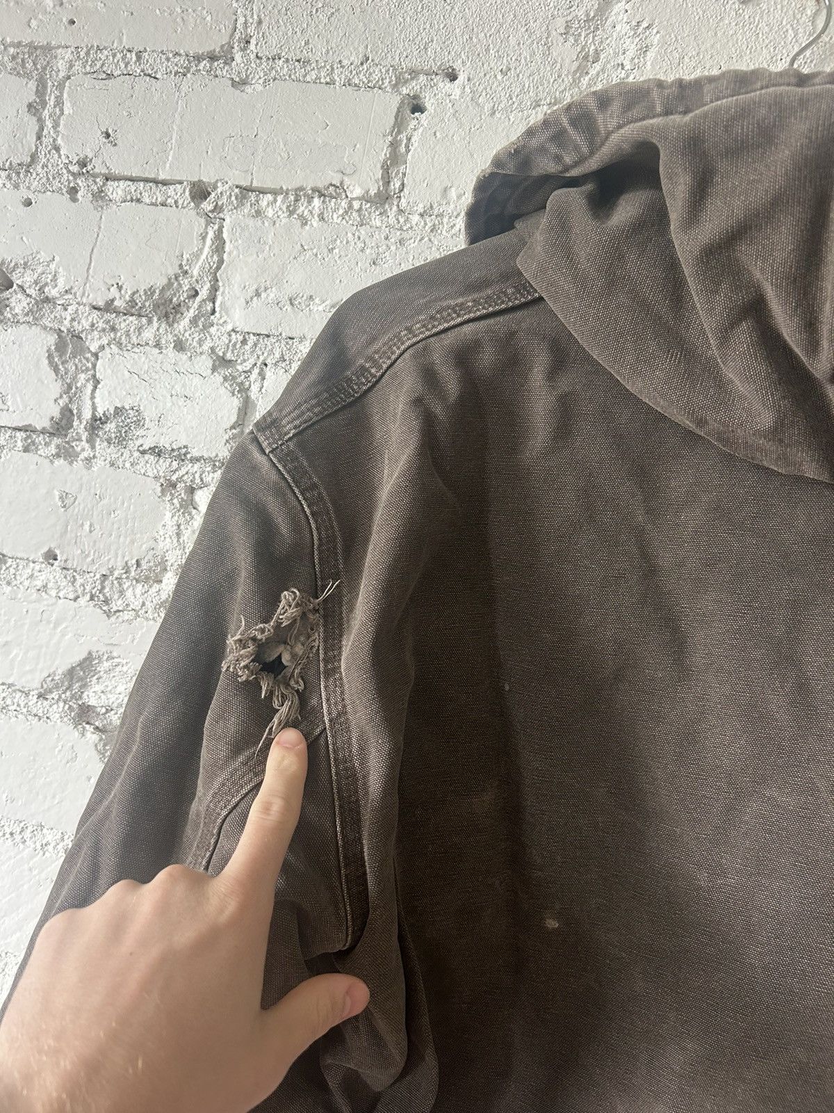 Carhartt Vintage brown/Olive Green Thrashed Carhartt jacket Size US L / EU 52-54 / 3 - 6 Thumbnail